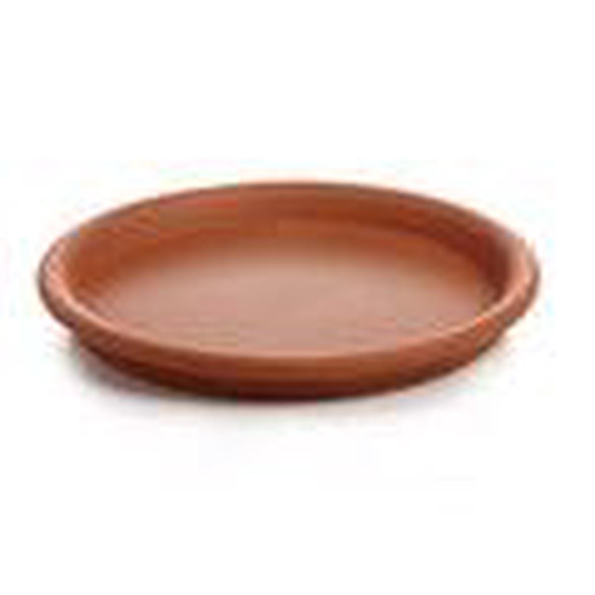 12 cm Glazed Clay Saucer