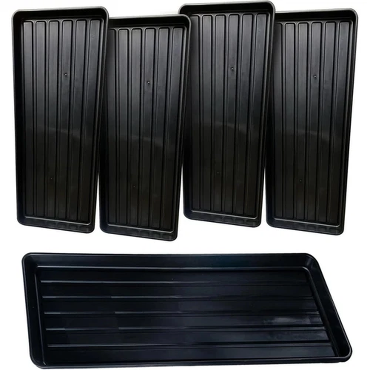 98cm Heavy Duty Plastic Grow Bag Tray Waterproof Garden Pot Drip Hydroponic