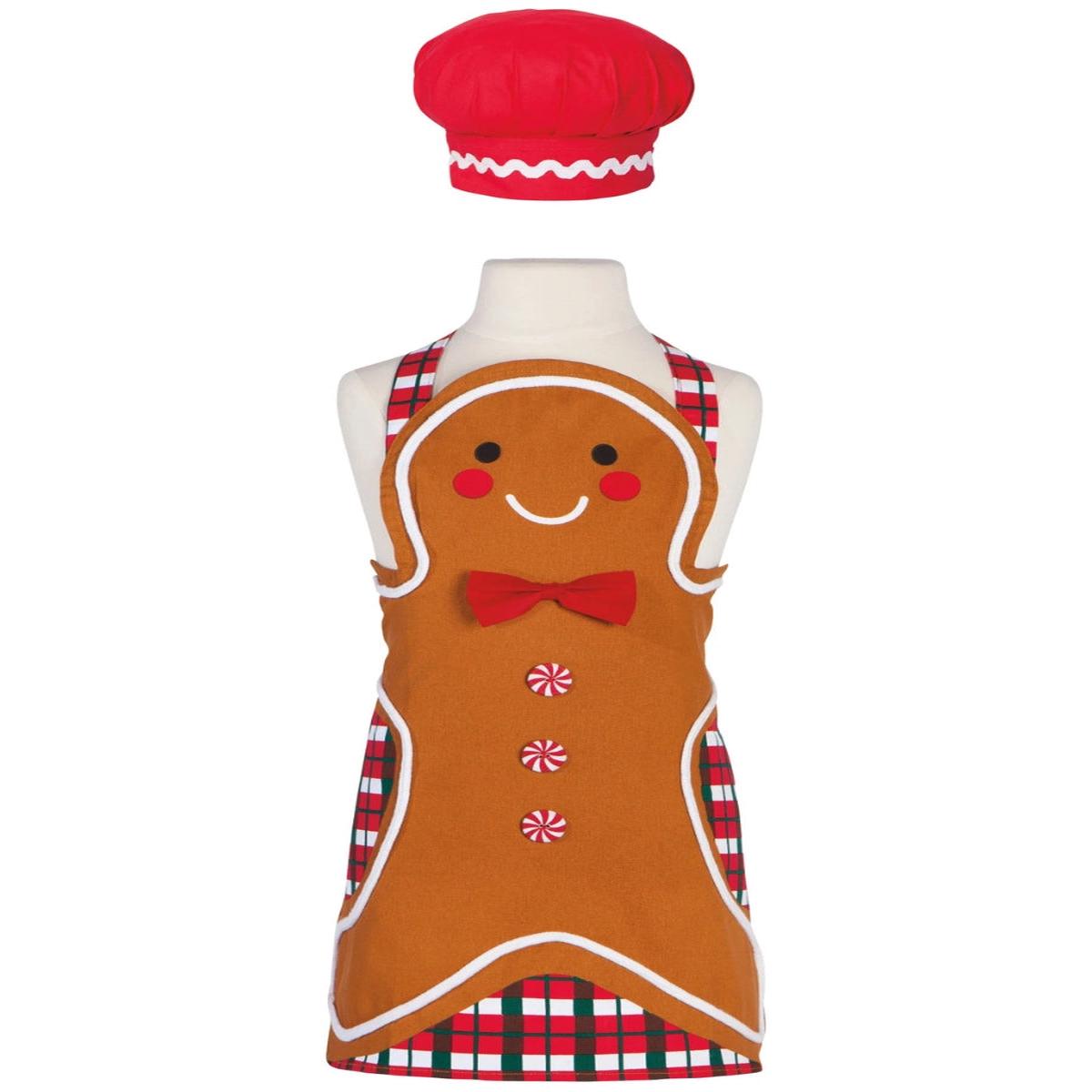 Danica Gingerbread Daydream Kids Apron/Hat Set