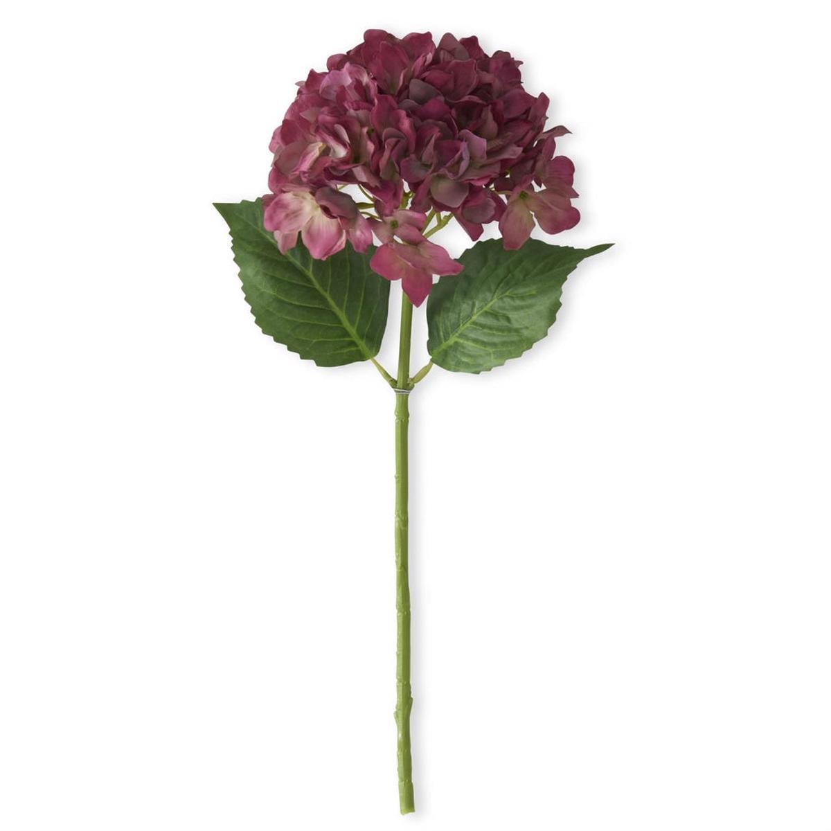 Real Touch Hydrangea Spray 20" Purple Green Everlasting