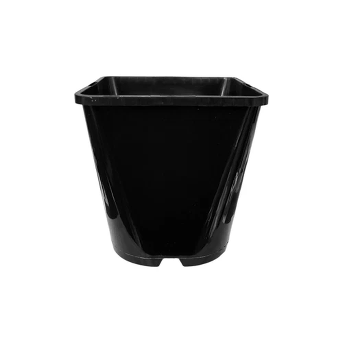 4.5L Square Plant Pots Plastic Strong Black Hydroponics Flower Pot Container x10