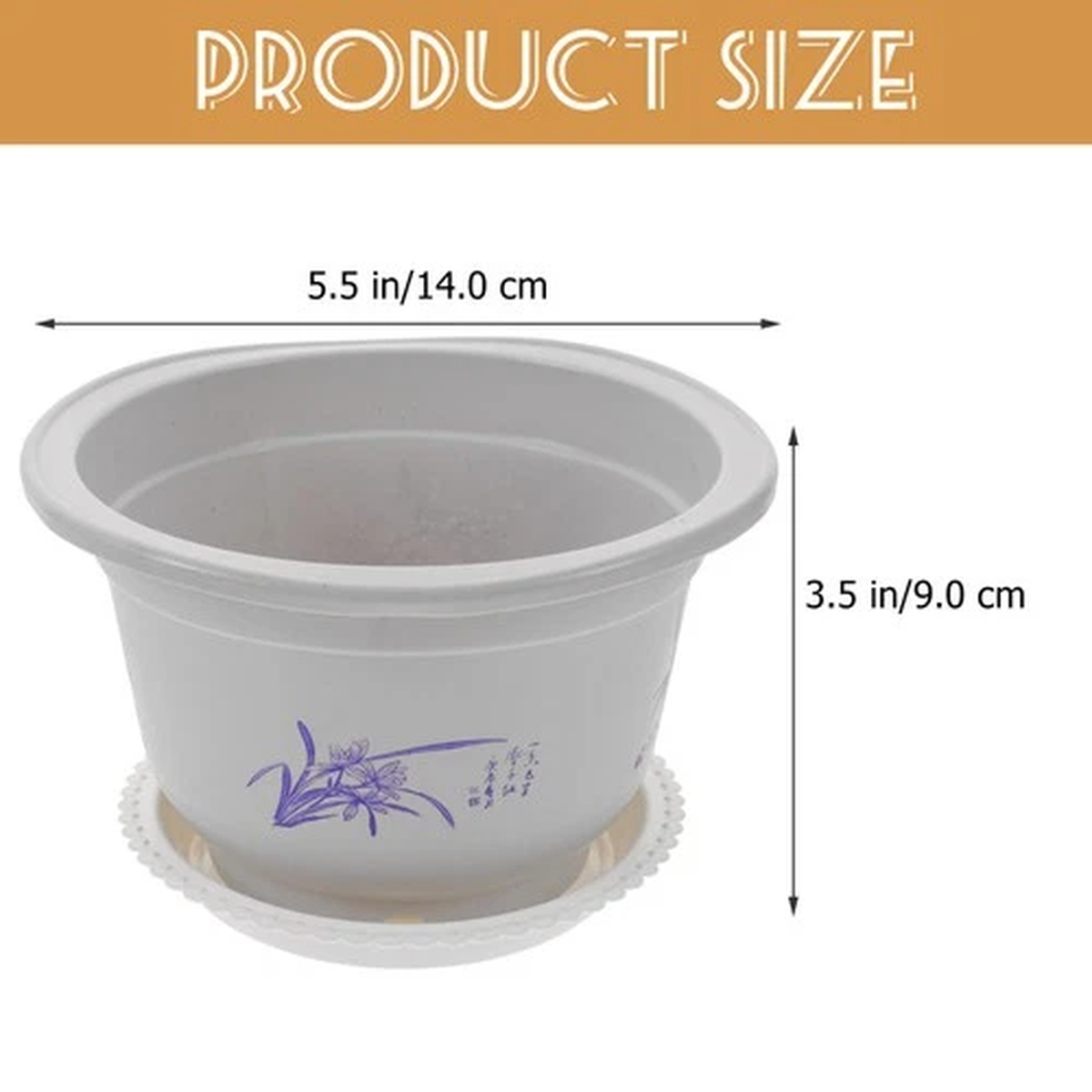 10pcs Round Flower Planting Pot Nursery Planter Pot plastic flower pots
