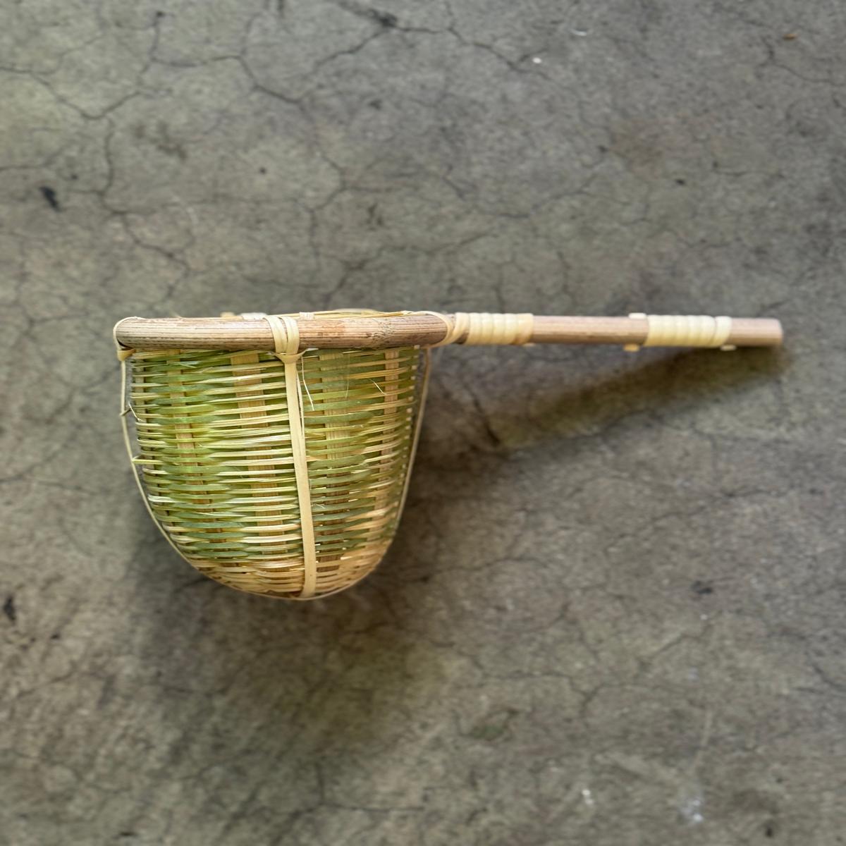 Bamboo Single Handle Tea Strainer