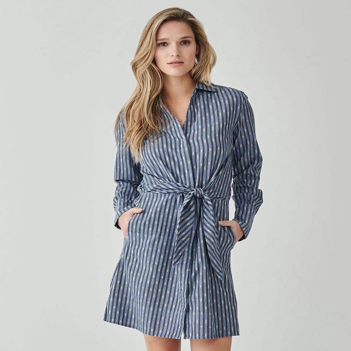 Avery Dress In Stripe Ikat