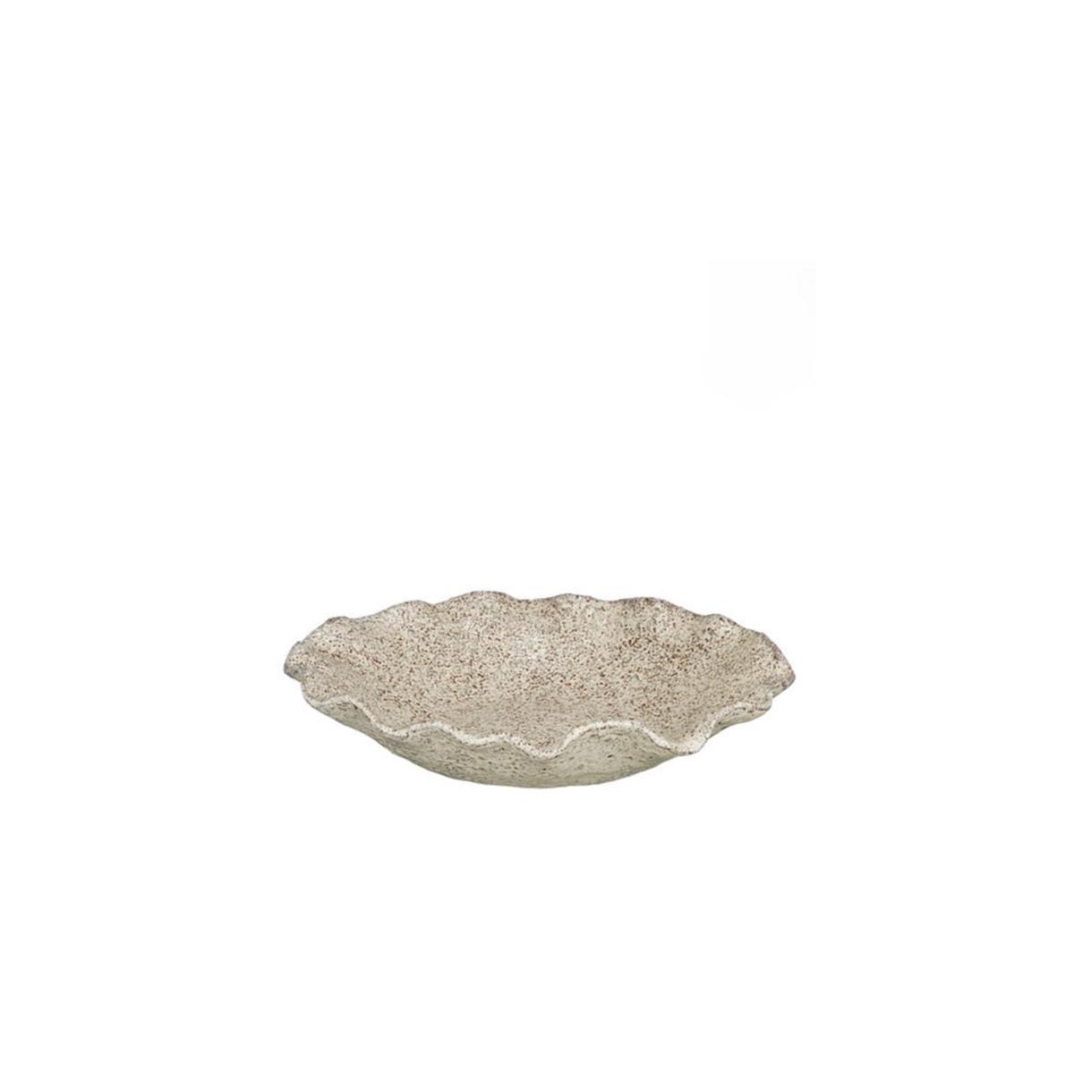 Decorative Shallow Bowl Light Grey