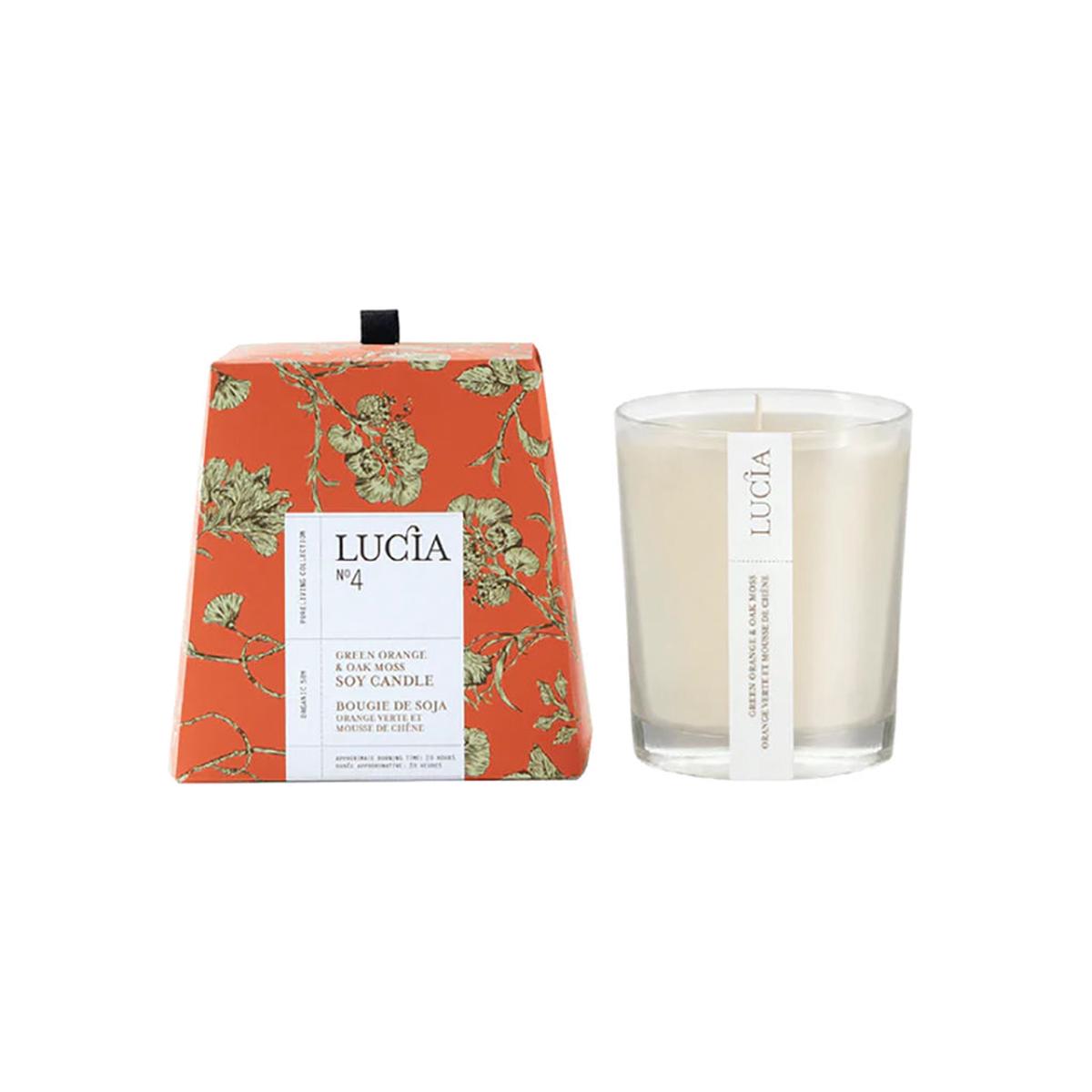 Soy Candle Green Orange & Oak Moss