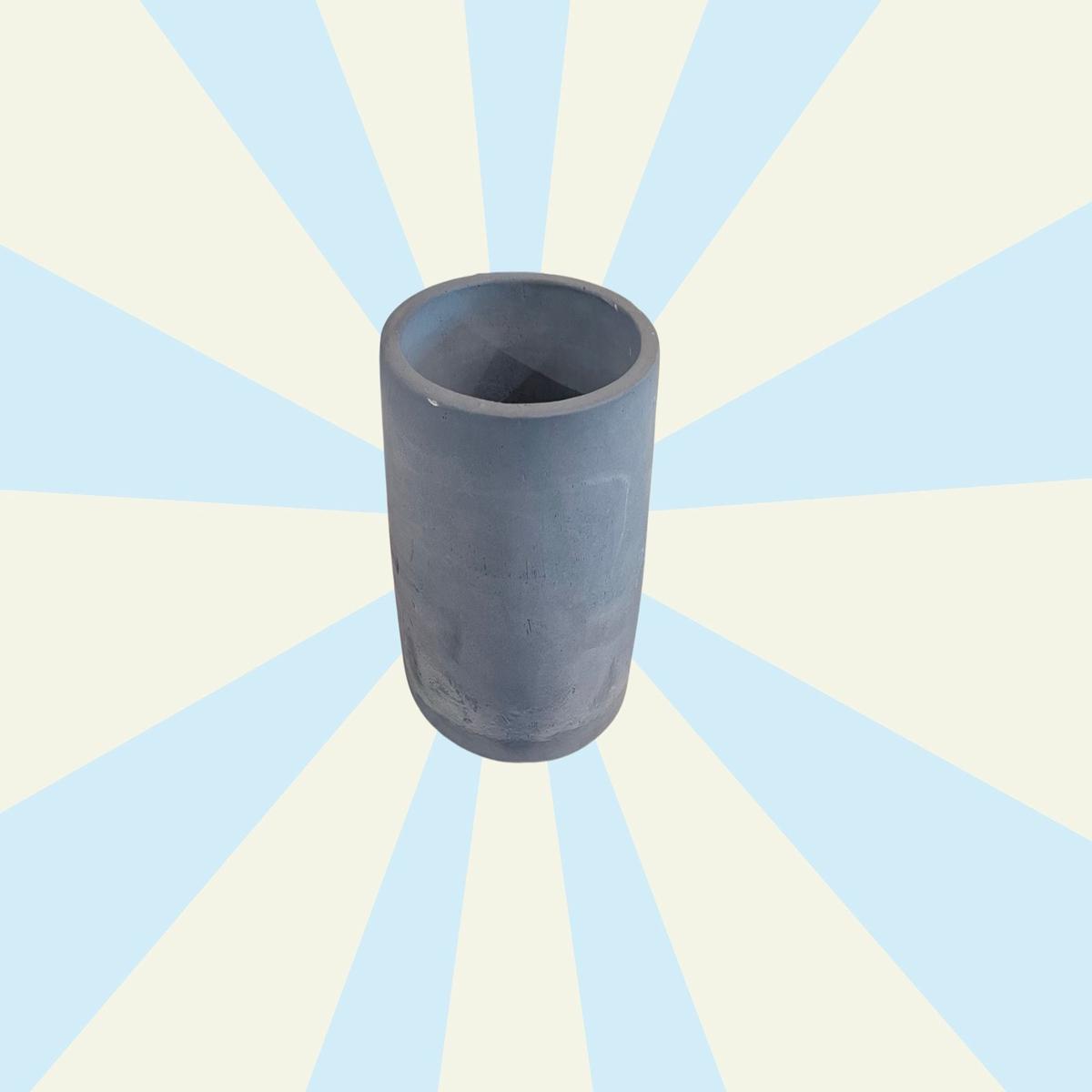 Tall Navy Chalk Planter