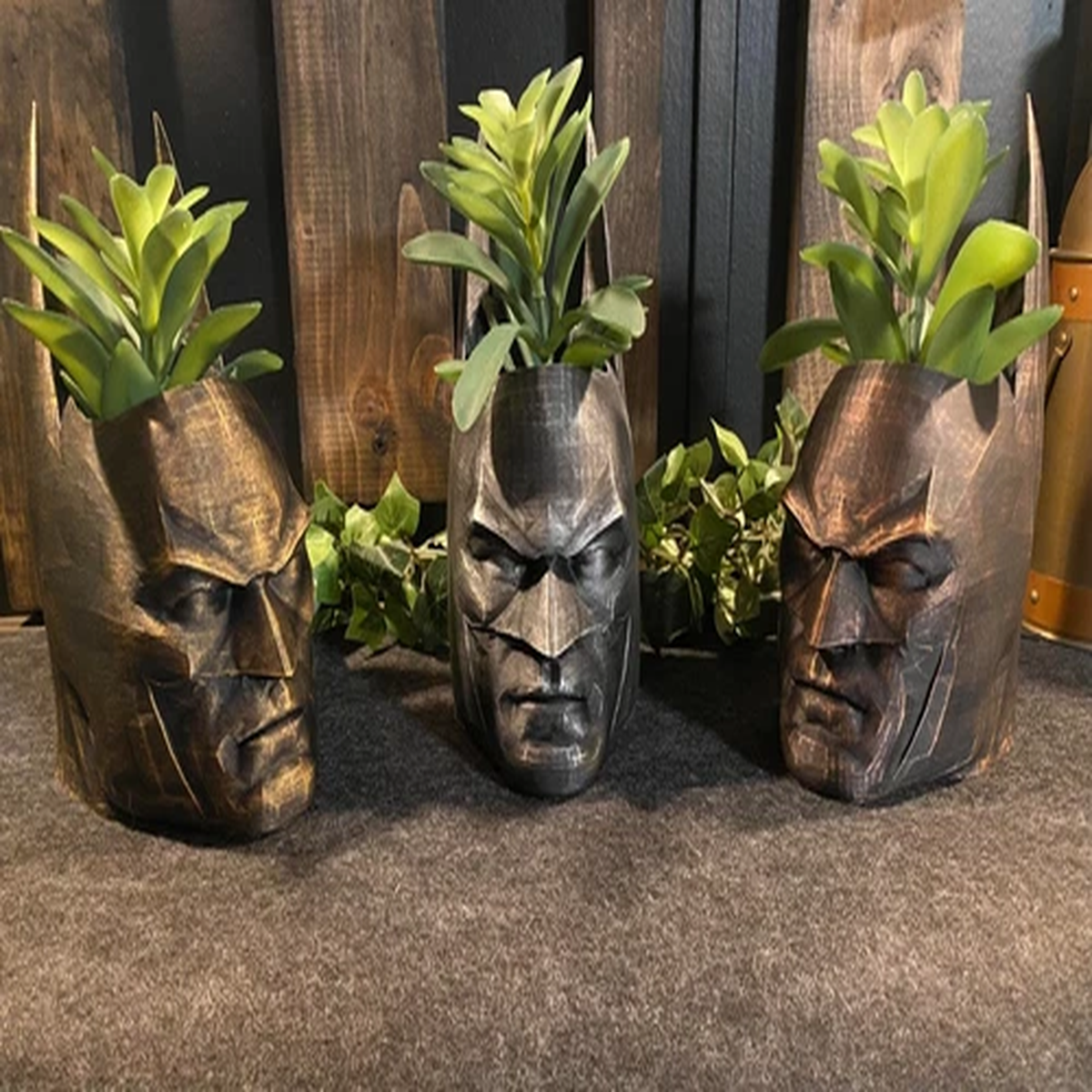 Batman Vintage style Flower Pot Planter Pencil Cup