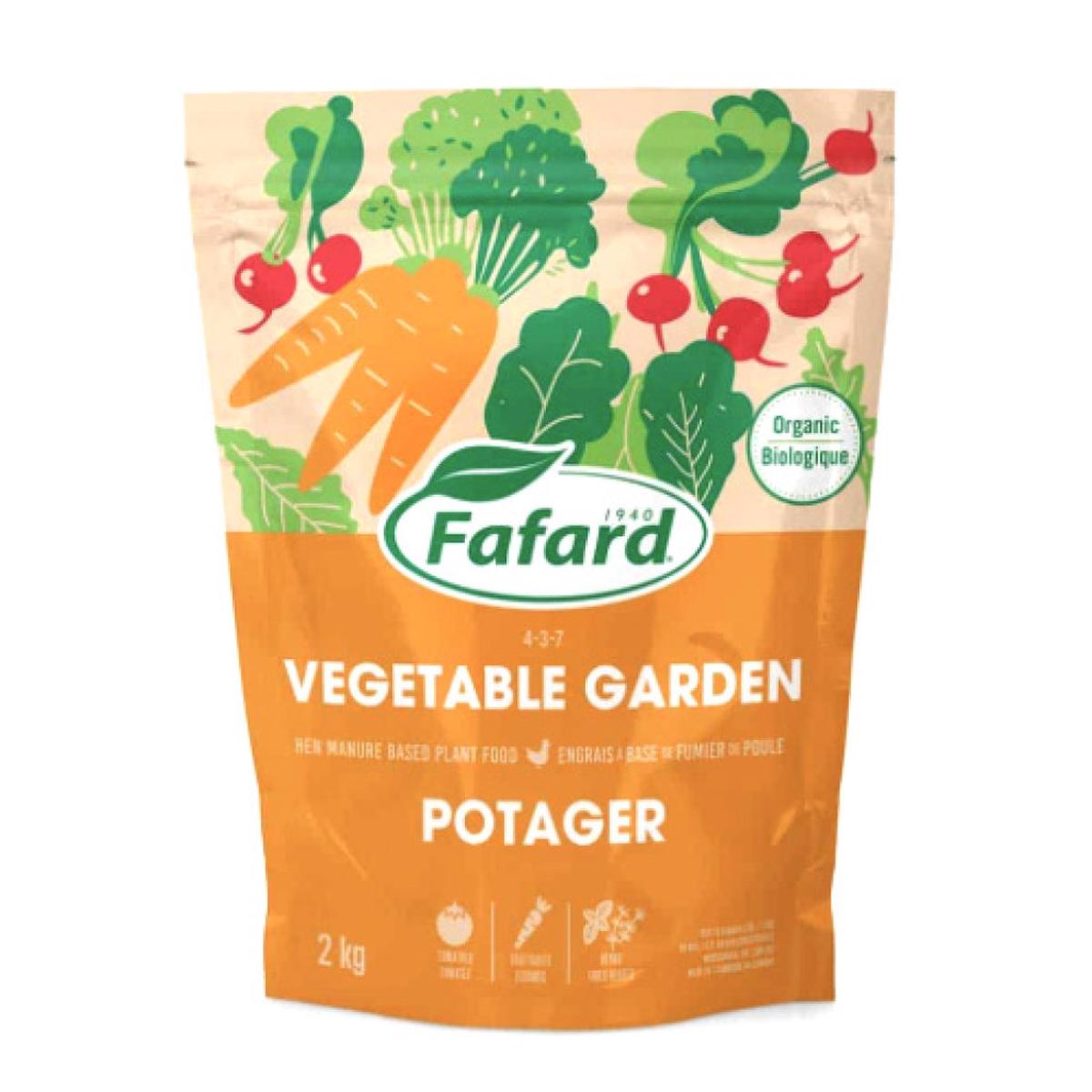 Fafard Natural Fertilizer For Vegetable Gardens 4-3-7 2kg