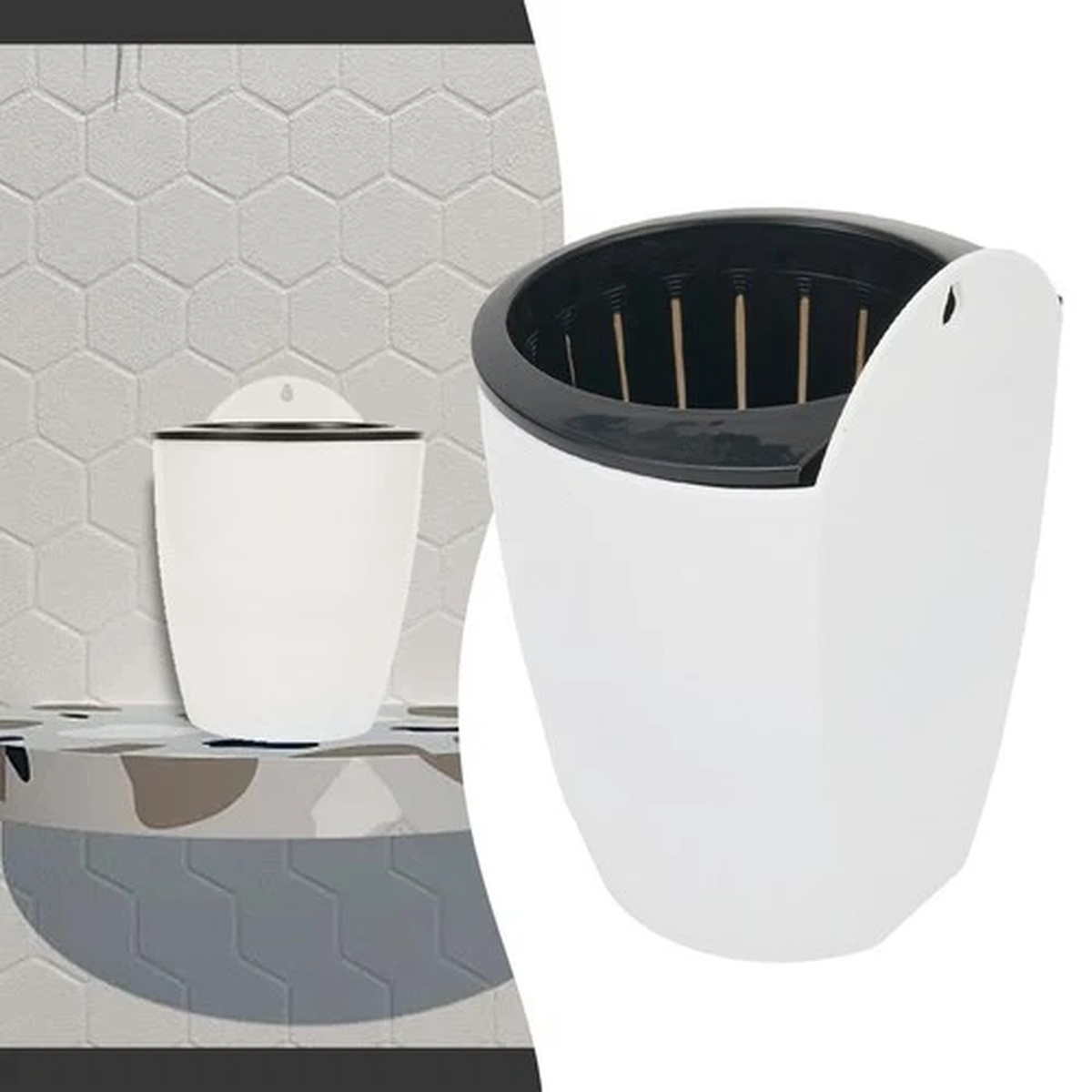 Wall Flower Pot Water-absorbing Box Decor Garden Indoor Outdoor Plant Pots