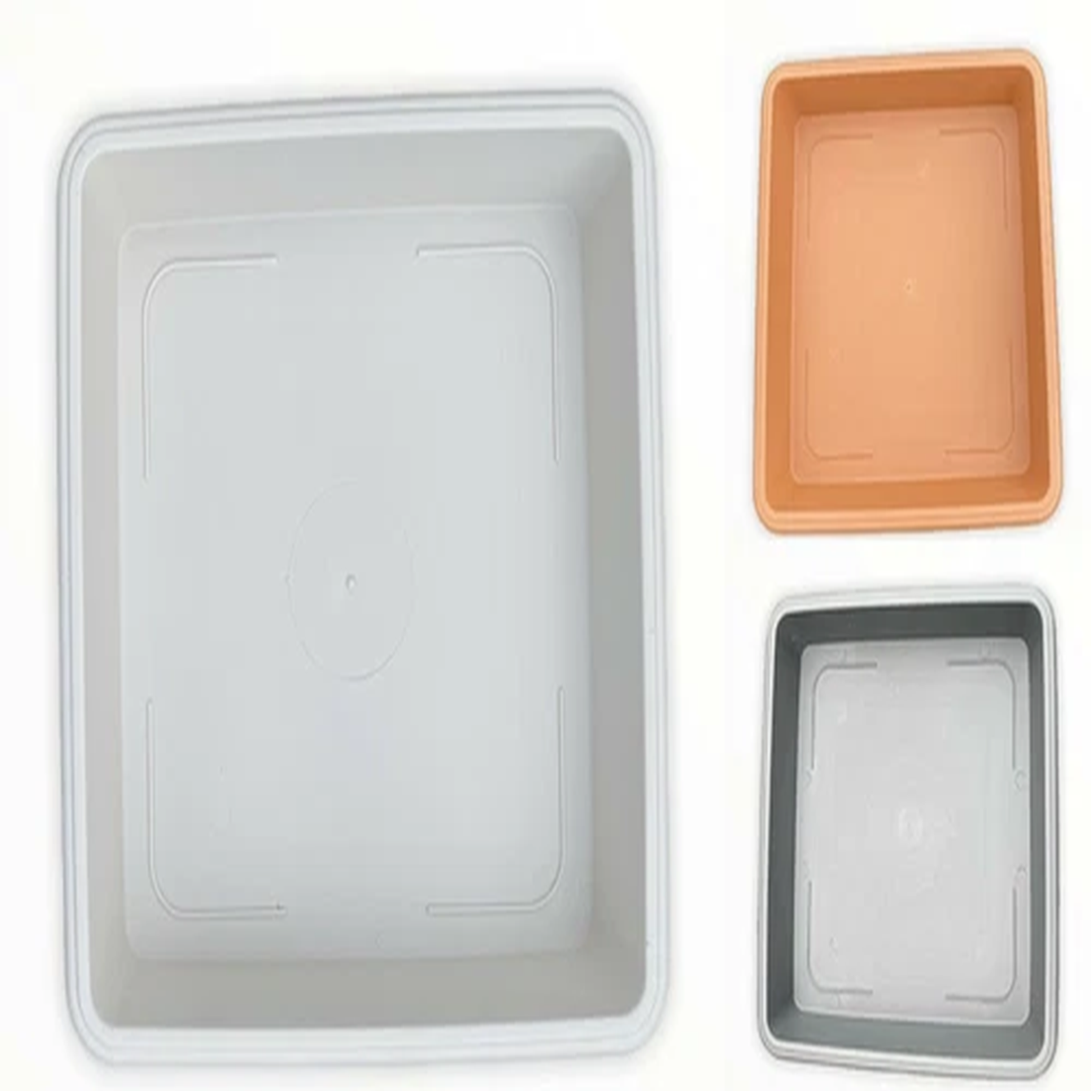 SQUARE PLANT POT SAUCER WATER TRAY BASE PLANTERS SMALL TO LARGE