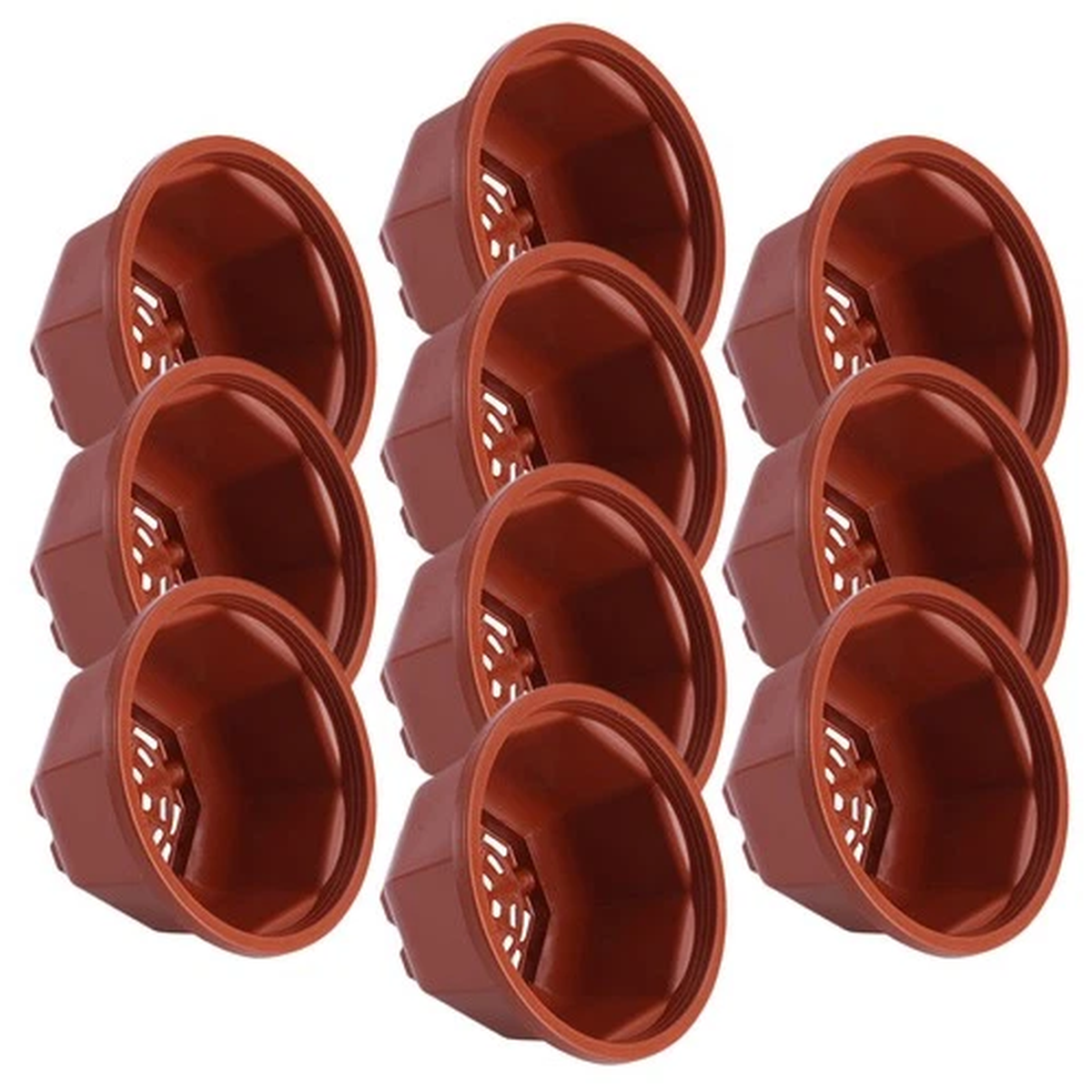 10 Pcs Flower Pot Decorative Pots Small Plastic Flowerpots Garden Planter