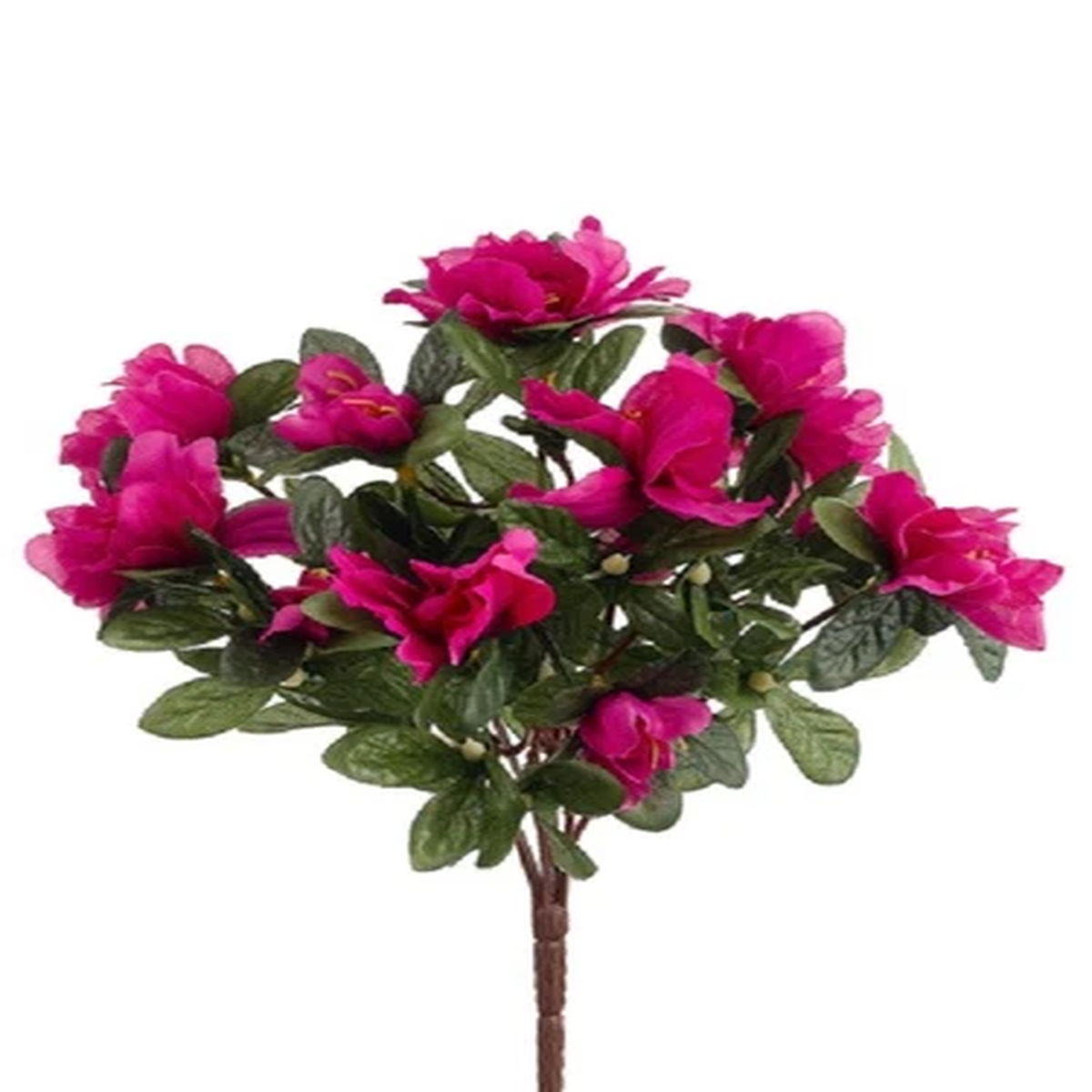 13" Artificial Azalea Silk Flower Bush (Pack of 12) Plants Dcor  507 FU