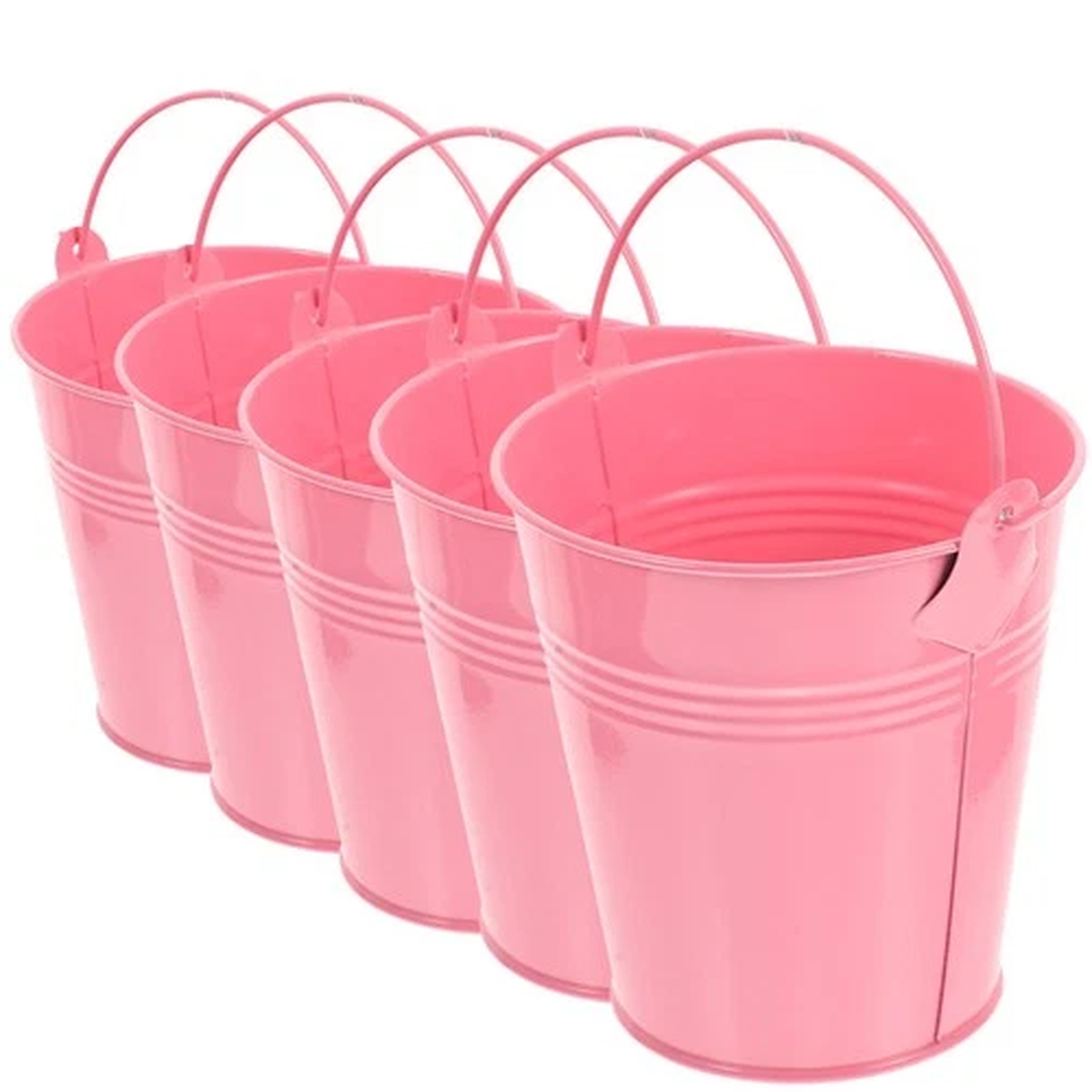 5 Pcs Retro Flower Bucket Iron Planting Pot Pots for Plants Metal Flowerpot