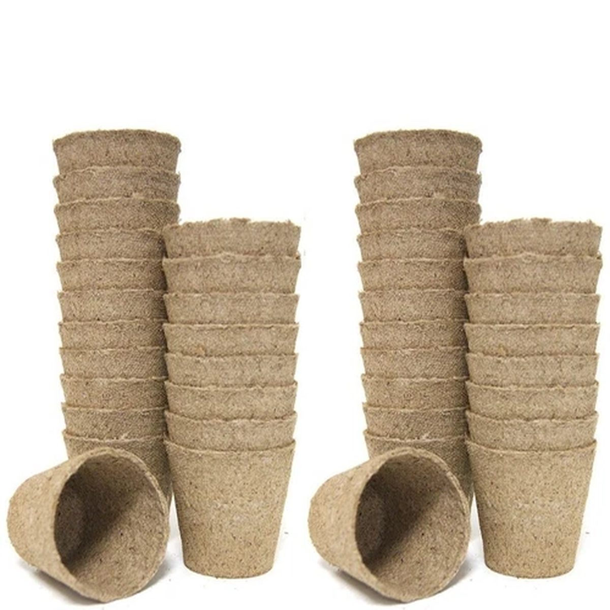 40 x 8.5cm Jiffy Coir Peat Free Plant Pots Biodegradable Seed Seedling Planters
