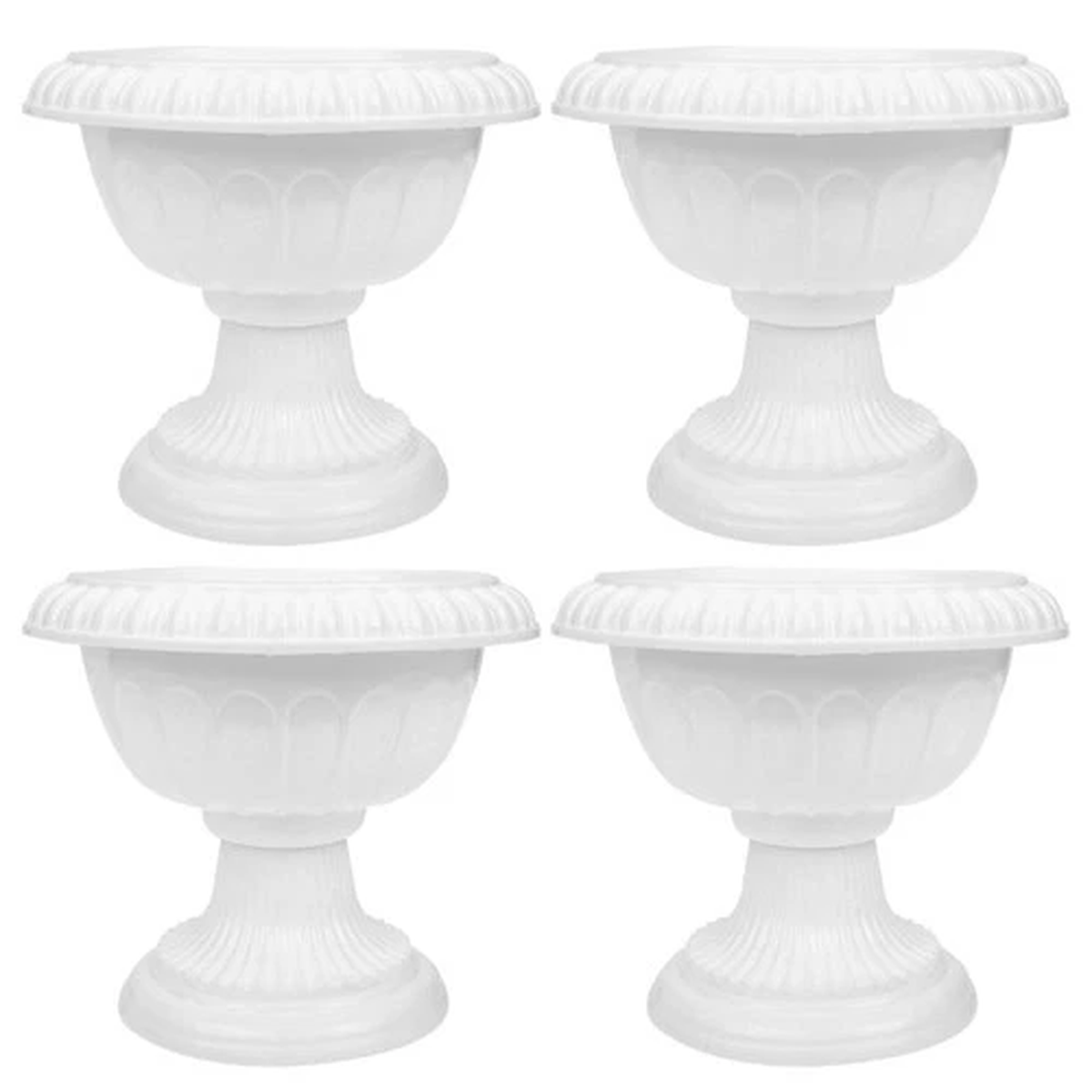 4Pcs Wedding Flower Pots Roman Style Decorative Garden Containers