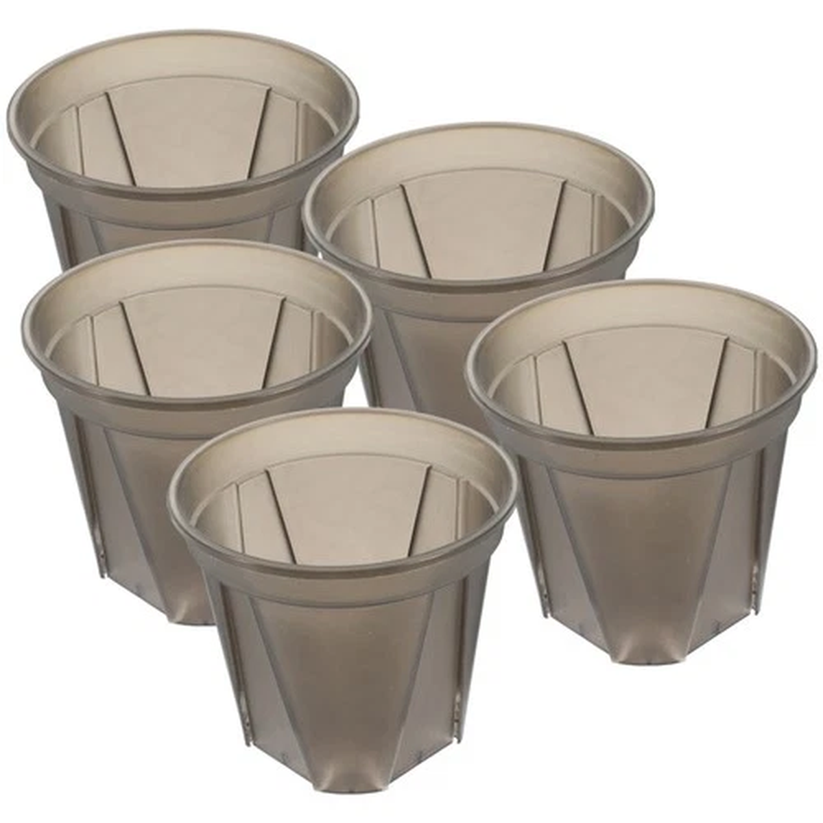 5 Pcs Planter Pots Gardening Flowerpots for Indoor Plants Container