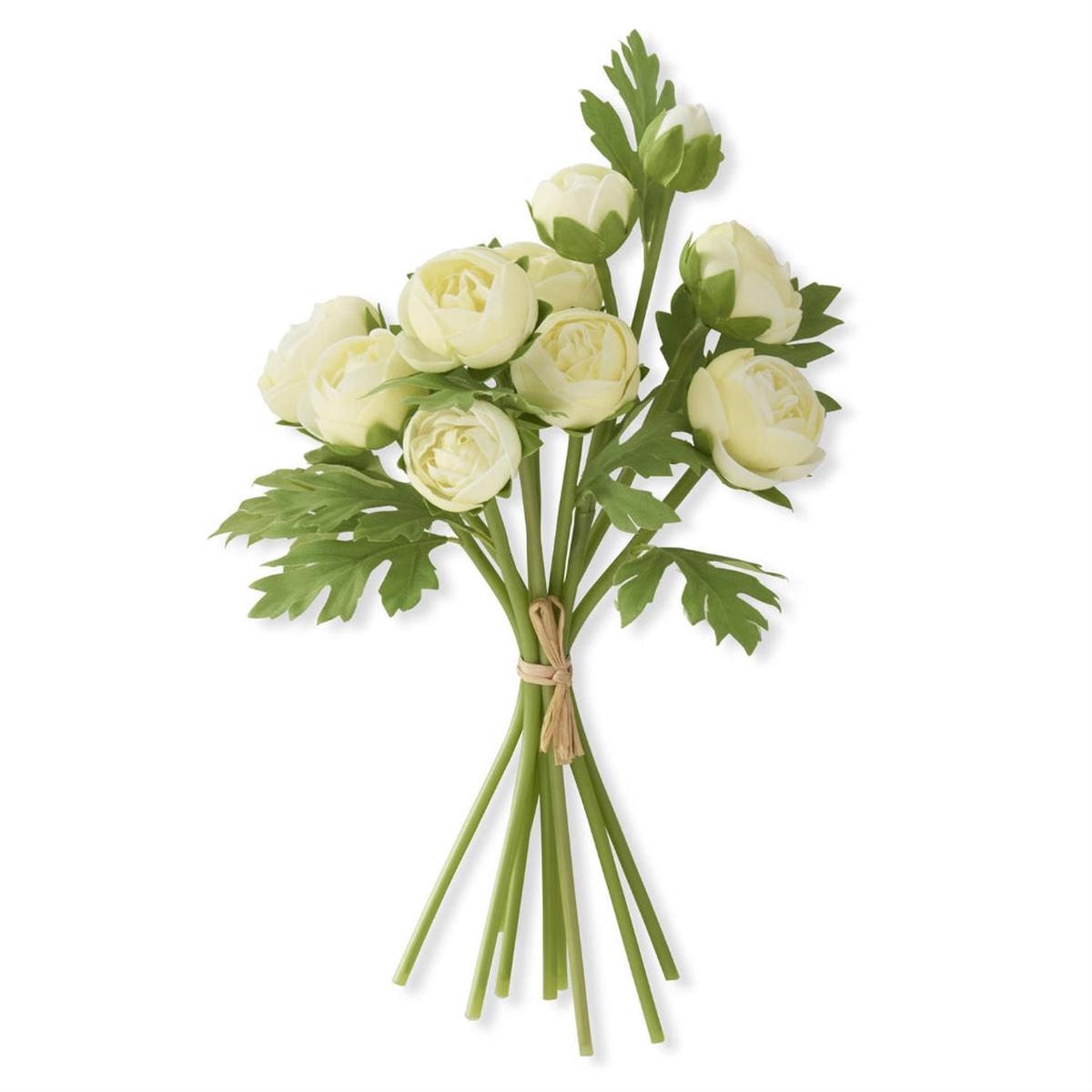 Real Touch Ranunculus Bundle 15" Light Yellow Everlasting