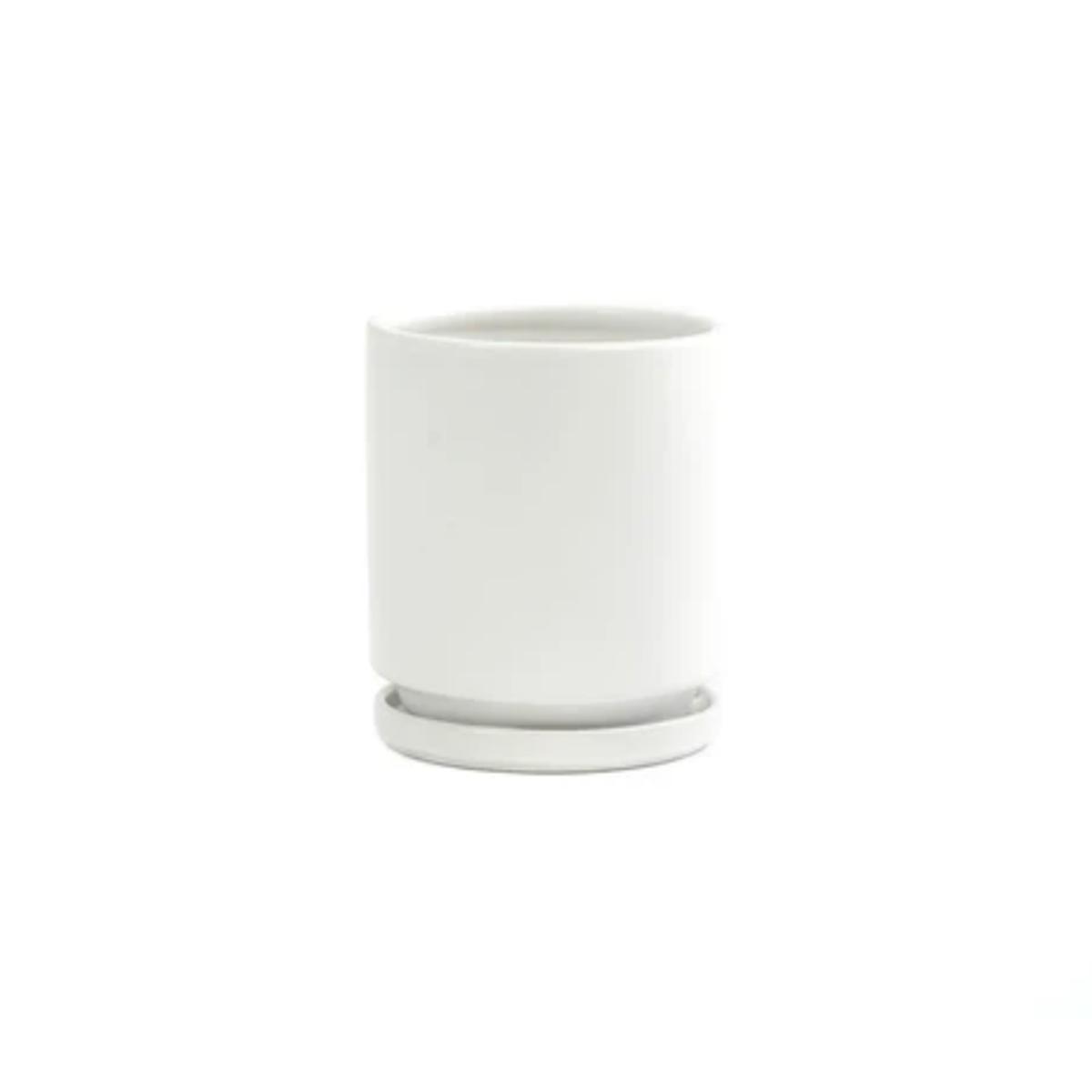 4.5" Gemstone Planter - White