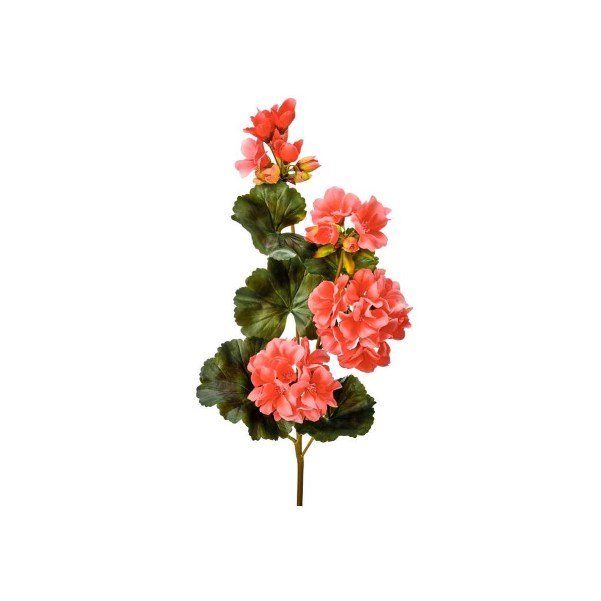 Just Cut Geranium Spray 26.5" Salmon Everlasting