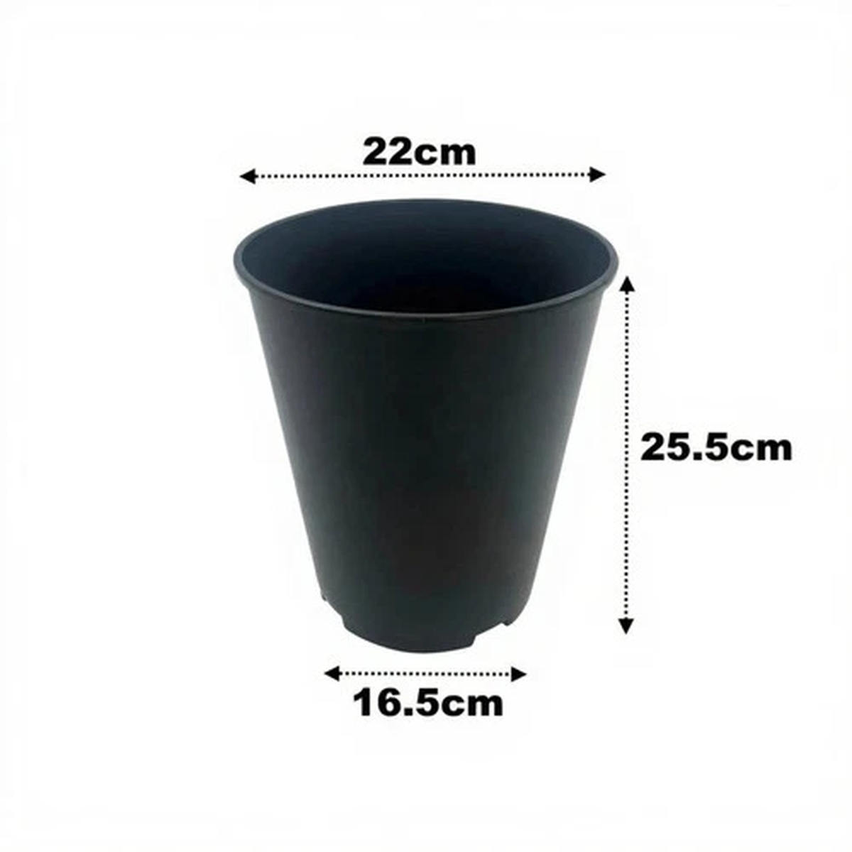 7 Litre Deep Rose Plant Pots Tall Root Black Plastic Seed Flower Pot Strong