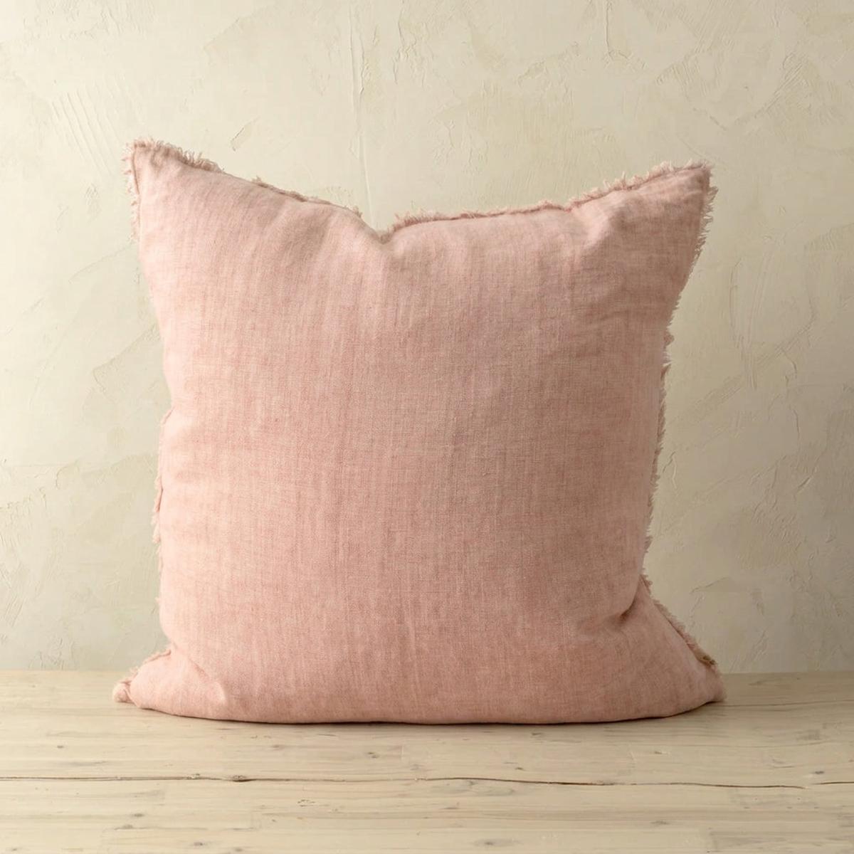 Lina Linen Pillow Peony 24x24"
