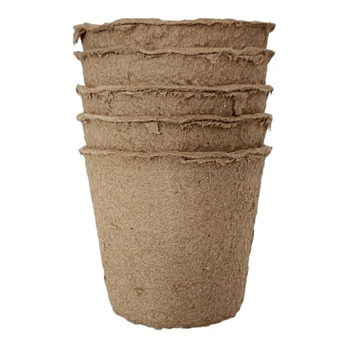 Jardin Biodegradable 6cm Growing Pots Ideal for Raising Young Plants (5pcs)