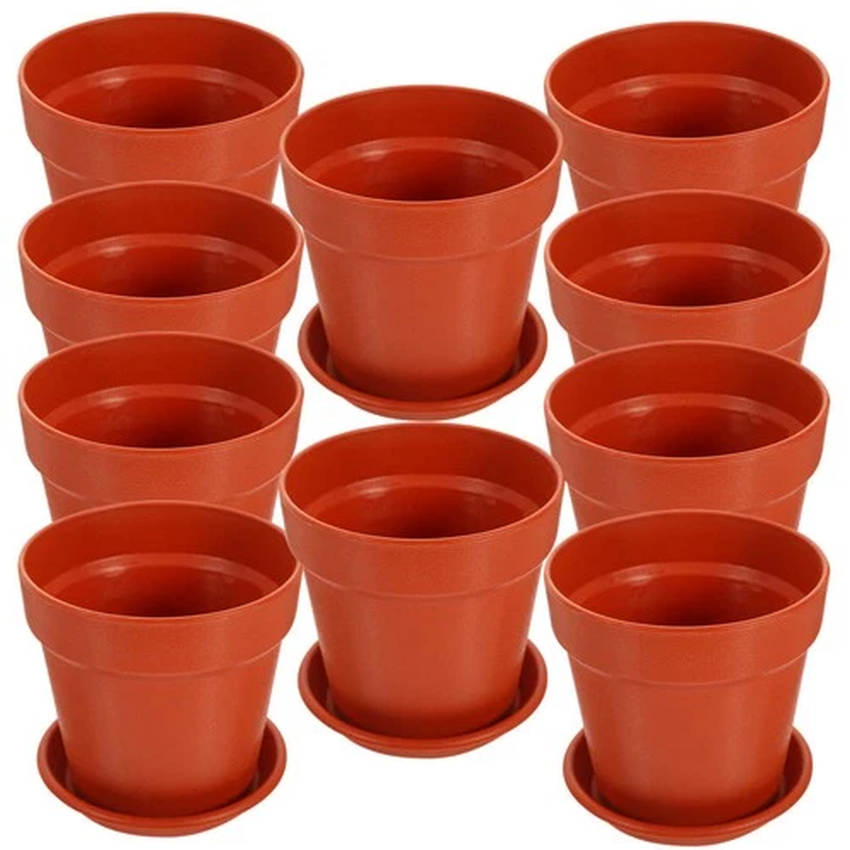 10 Sets Flower Pot Decoration Planting Pots Bonsai Planter Garden