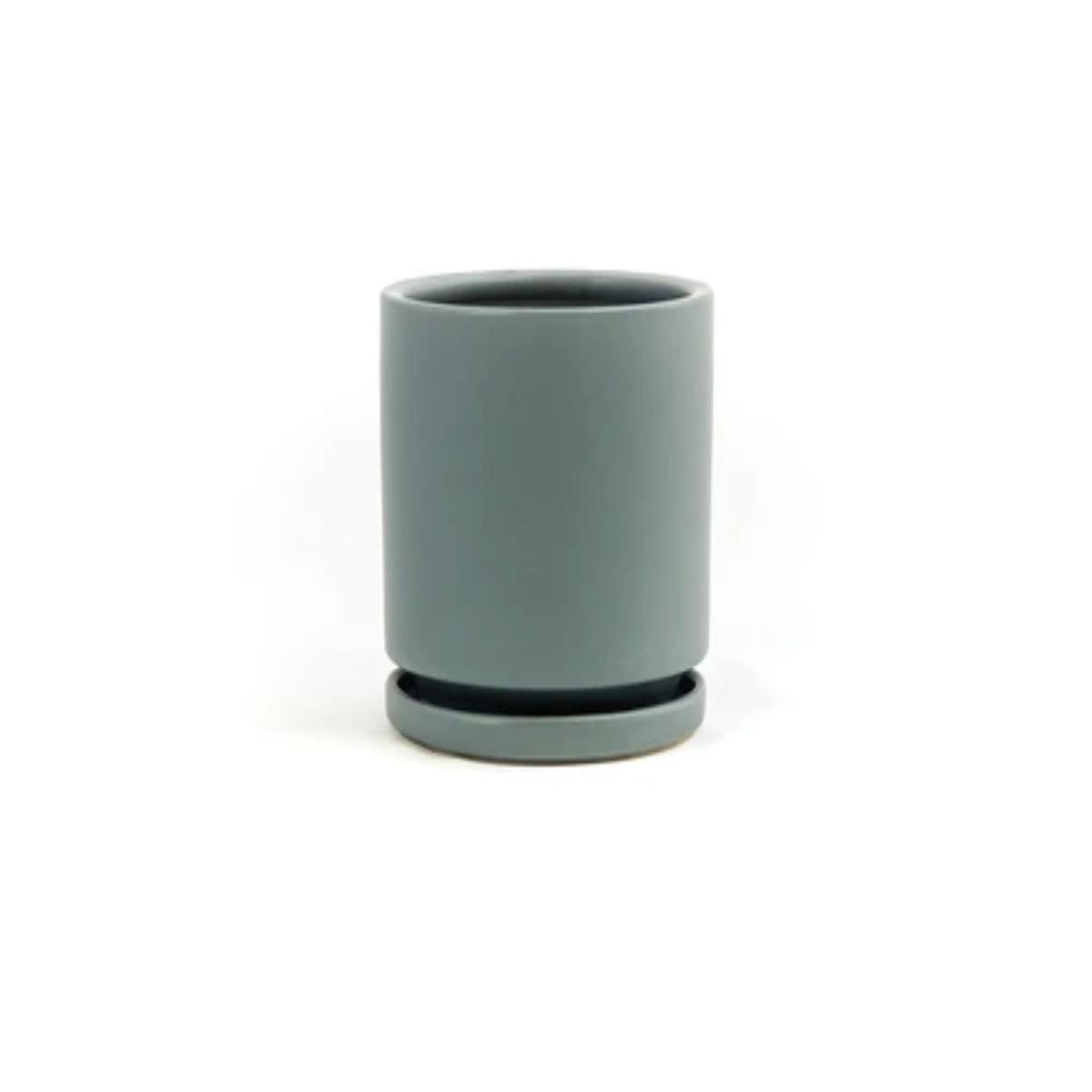 6.25" Gemstone Planter - Granite Gray