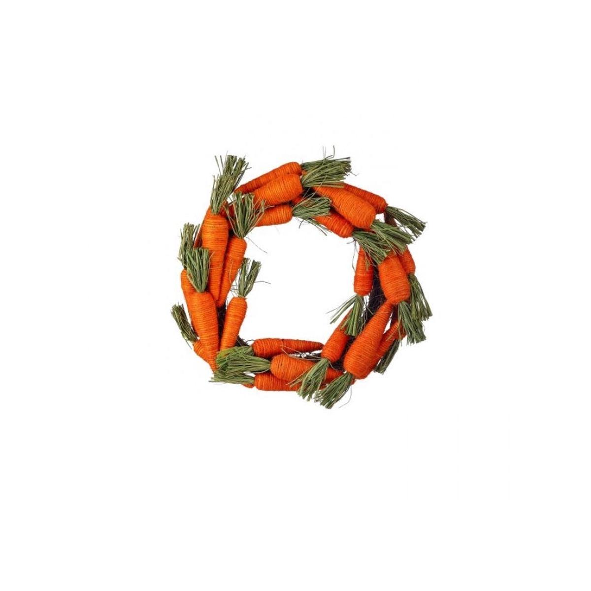 Jute Carrot Wreath 17In