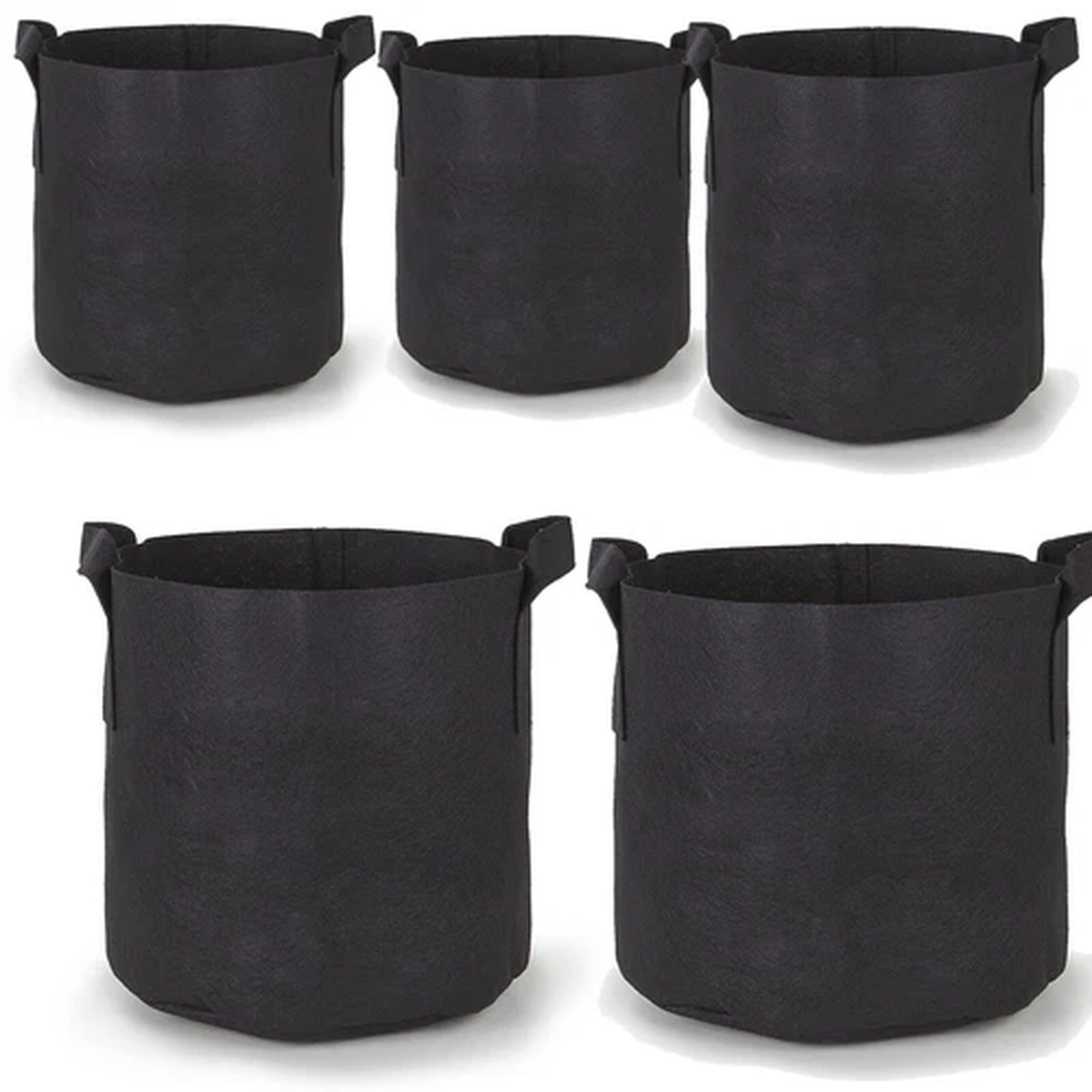 Lot 50 x 7 Gallon Grow Bags Aeration Fabric Pot Planter Root Growing Soil pots