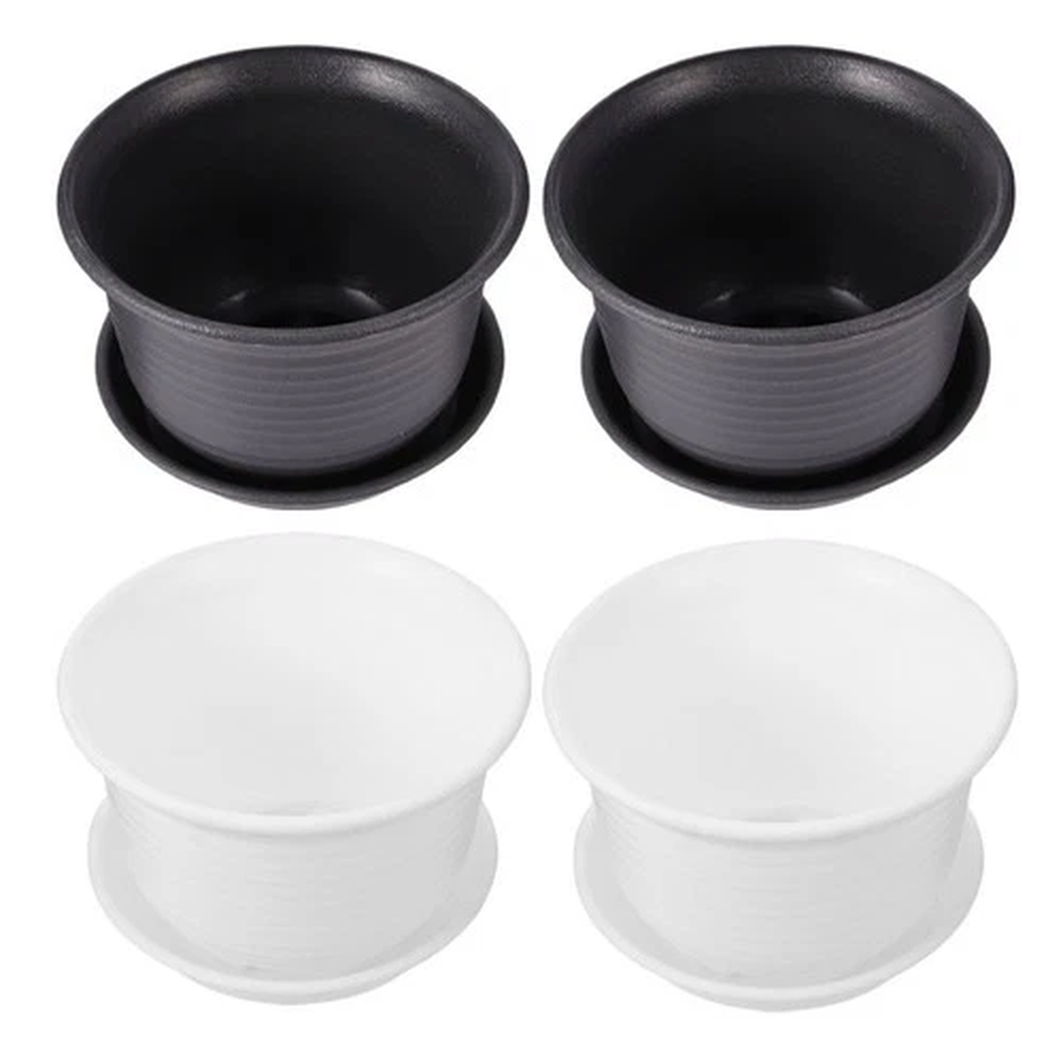 4pcs Resin Flower Basket Flower Pot Flower Container Garden Flowerpot for