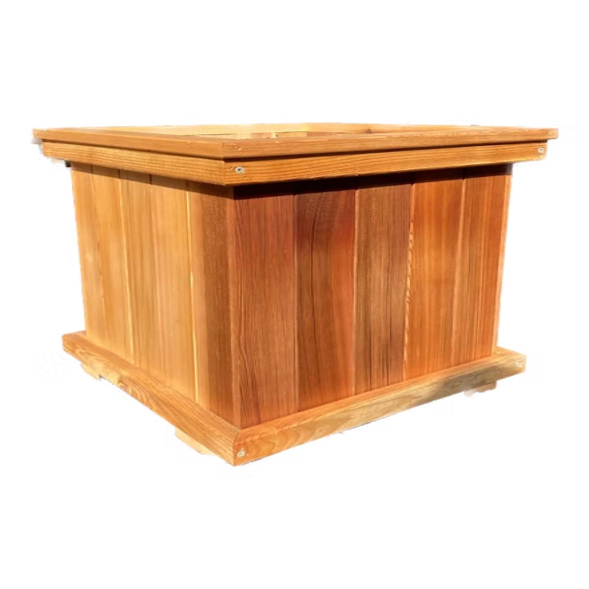 Cedar Midori Square Planter Box 18x18x16