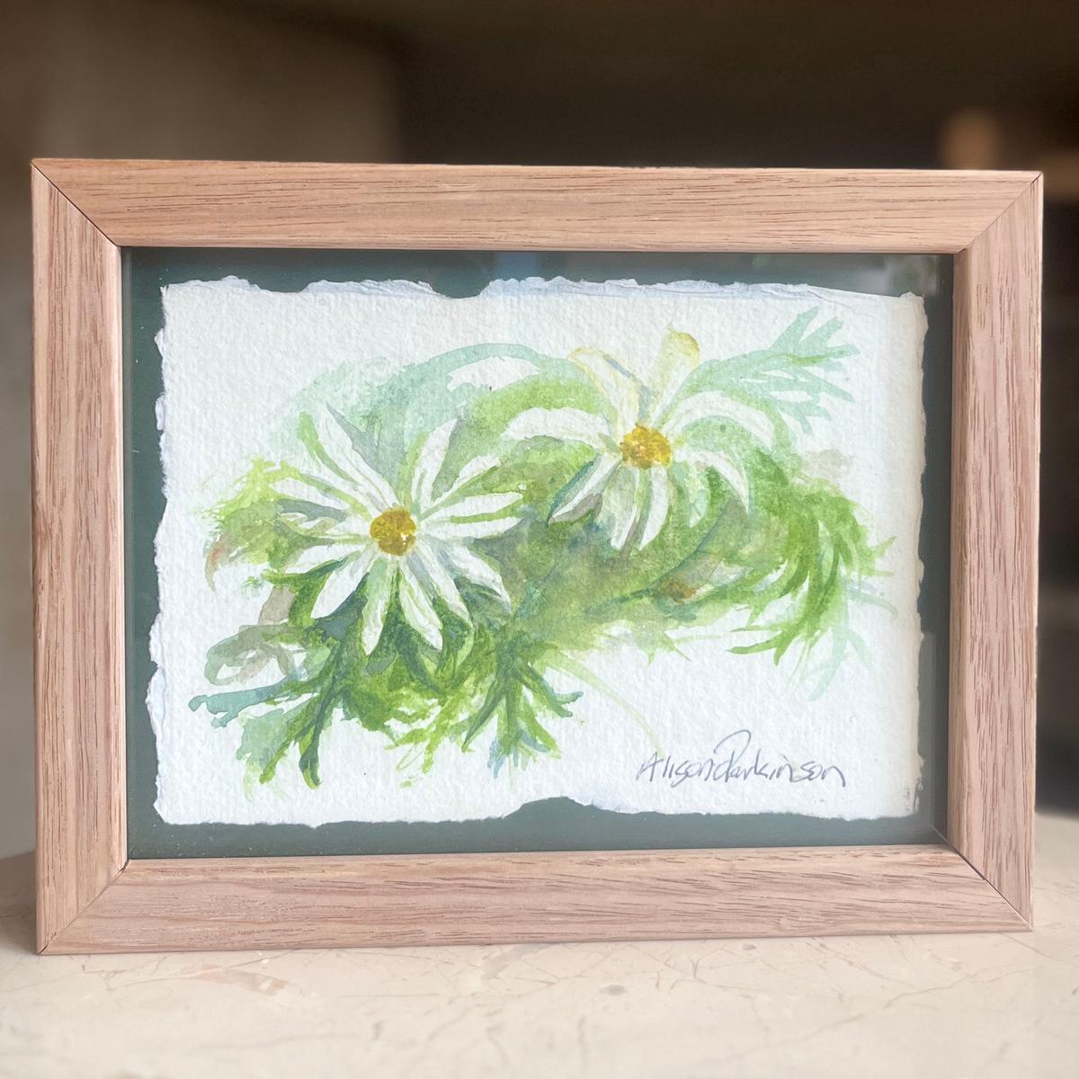 Petite Flower Painting by Alison Parkinson