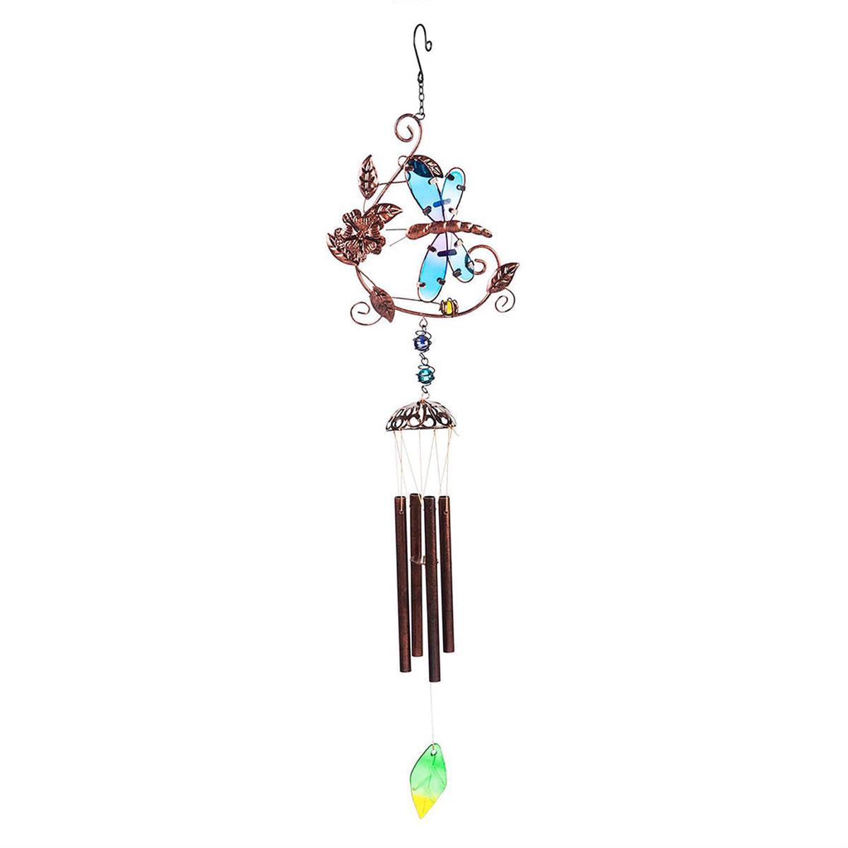 Garden Flutter Windchime Dragonfly Blue