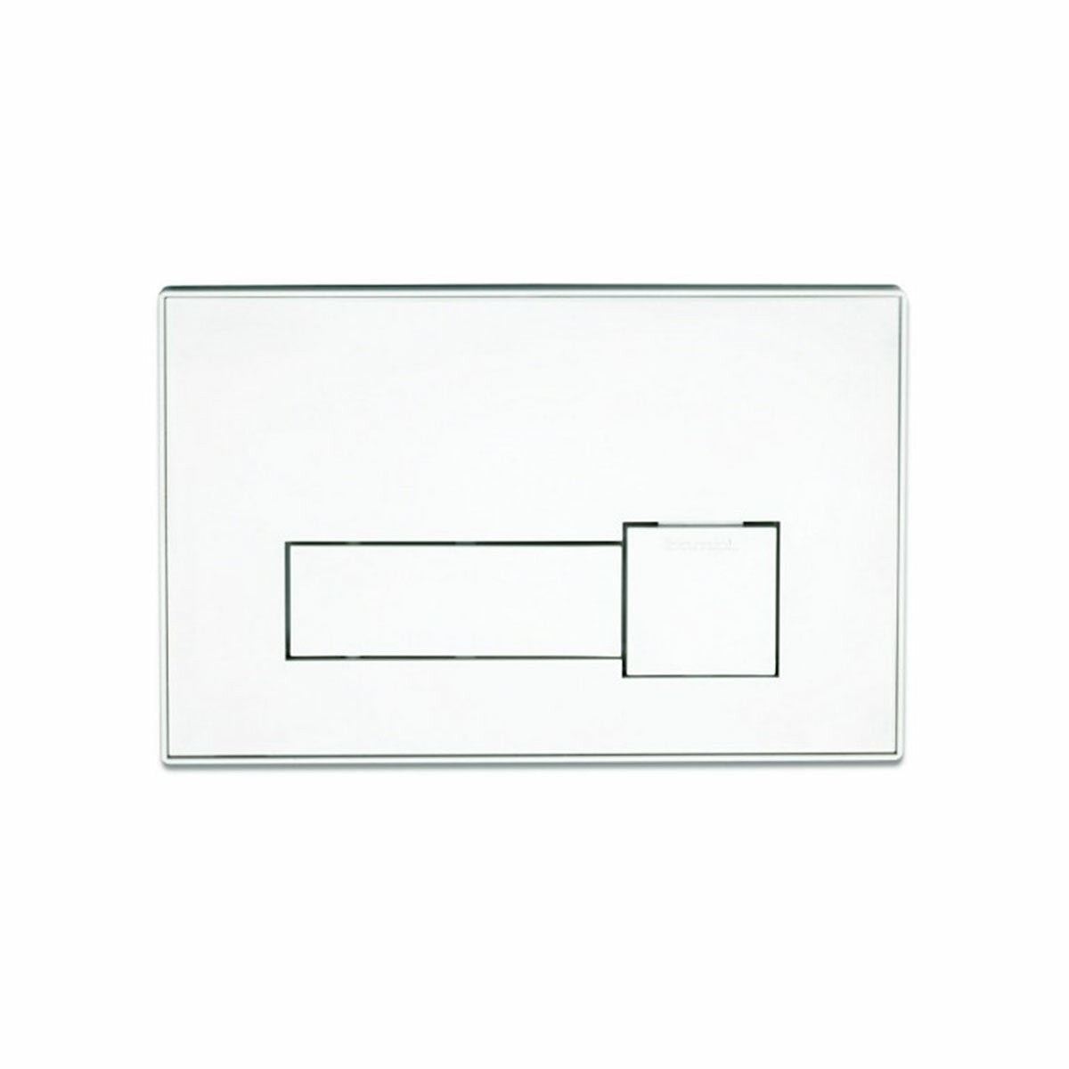 Bampi Ti white mechanical plate with double button