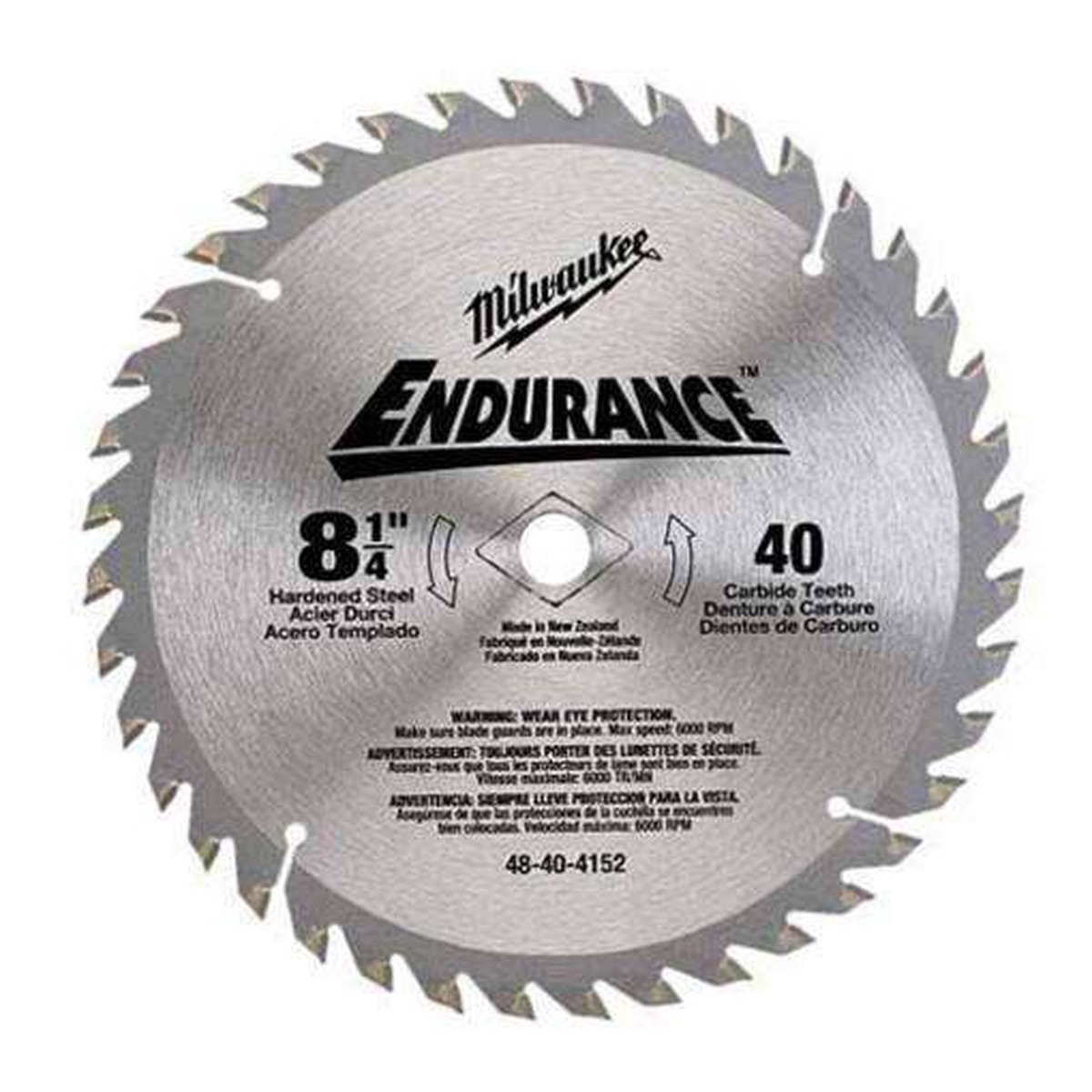 Milwaukee 48-40-4148 8-1/4" 18 Tooth General Purpose Saw Blade with 5/8" Arbor