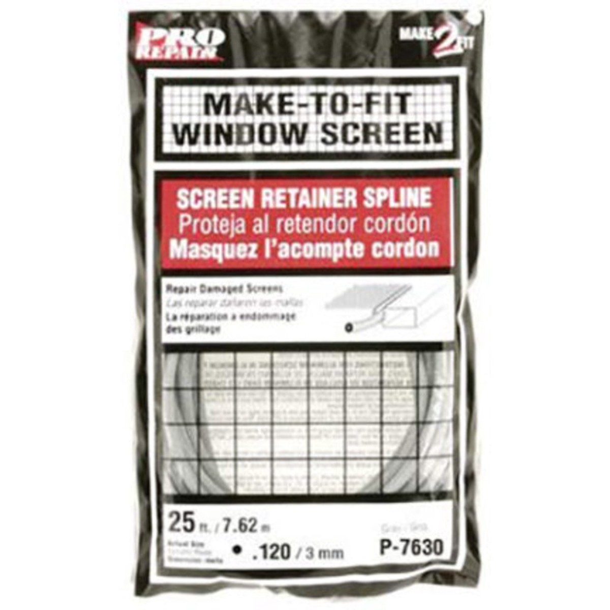 .165X25 BLK SPLINE