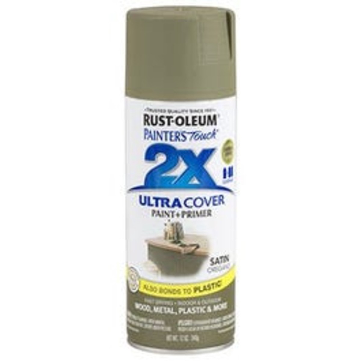 Painter's Touch 2X Spray Paint, Satin Oregano, 12-oz.
