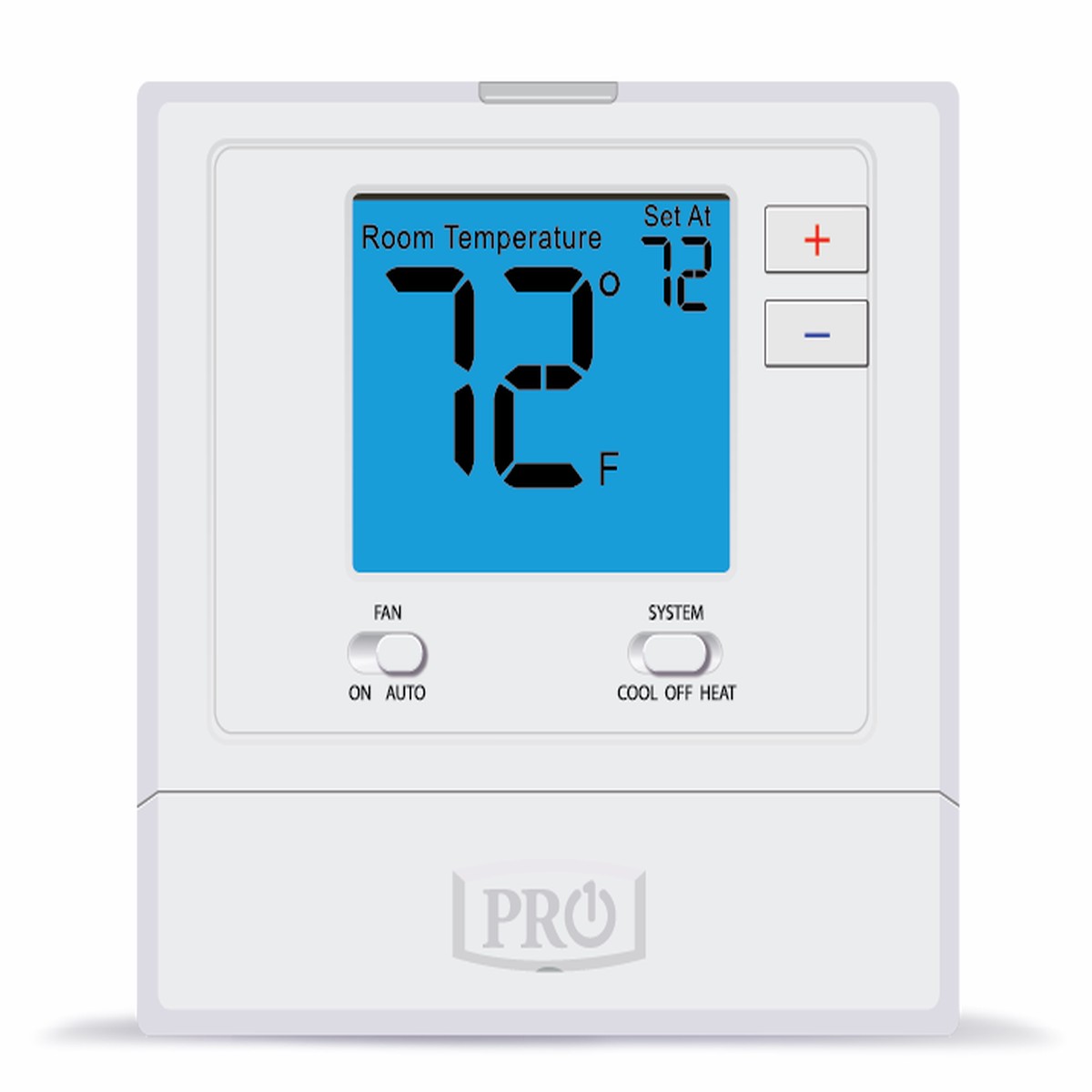 PRO1 IAQ T701 Digital Non-Programmable Thermostat, Single Stage, 1 Heat - 1 Cool