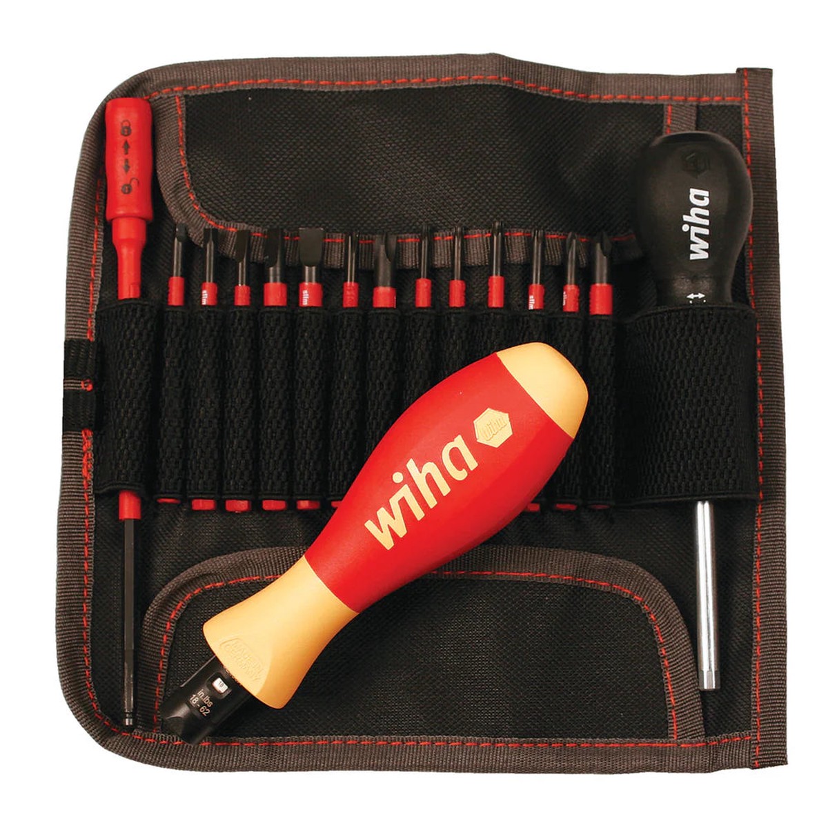Wiha Tools 28792 16 Piece Insulated TorqueVario-S (18-62 In/lbs) and SlimLine Blade Set