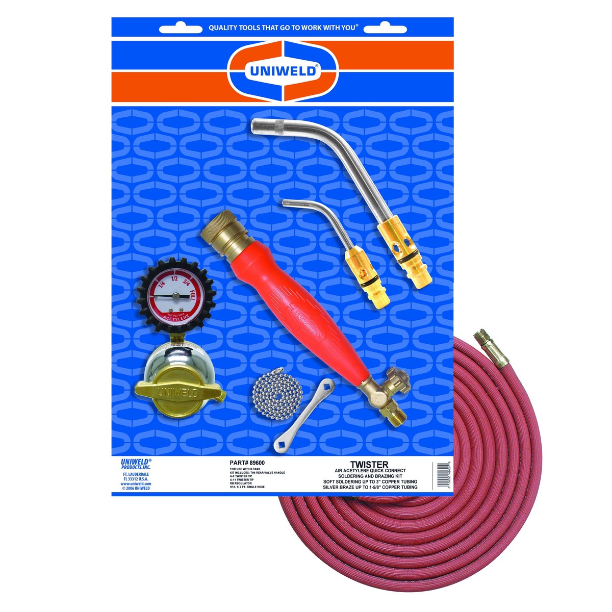 Uniweld X3BU Twister Air/Acetylene Kit