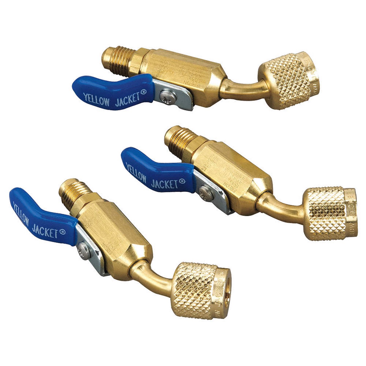 Yellow Jacket 93842 1/4" Compact Ball Valve - 45 (3-Pack)