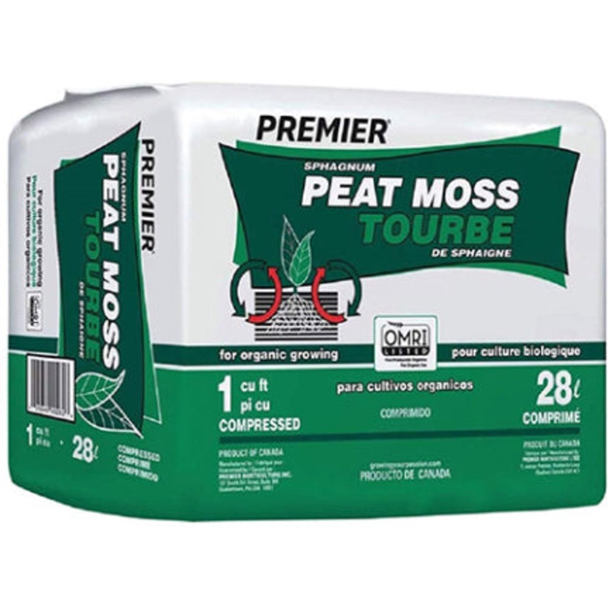 PREMIER PEAT MOSS SPHAGNUM 1 CU FT