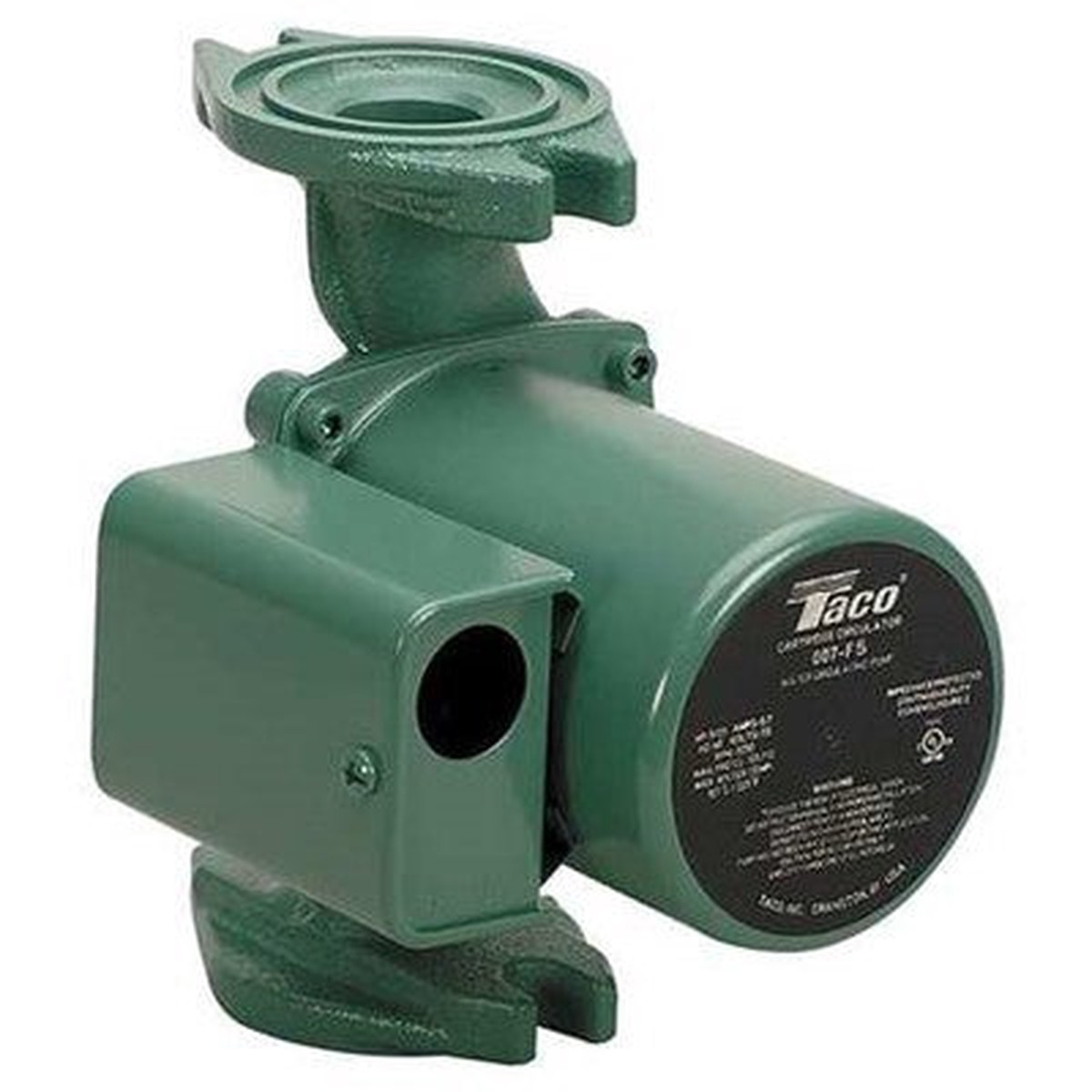 Taco 007-F5 Cast Iron Cartridge Circulator Pump, 1/25 HP, 23 gpm