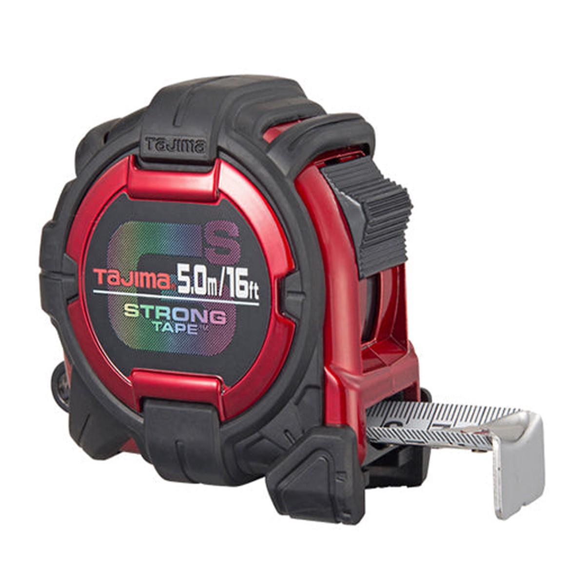Tajima GS-16/5MBW GS Lock Standard & Metric Scale, 16 ft/ 5 m x 1 in./25mm Steel Blade Tape Measure