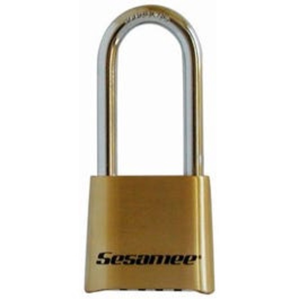Combination Lock, 4-Dial, Brass, 2-7/8-In.