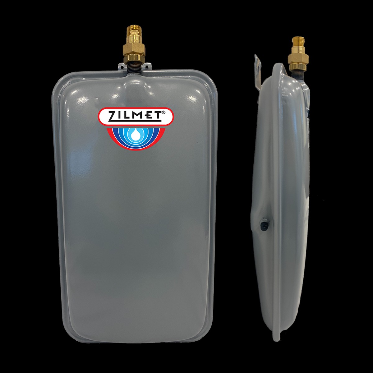 Zilmet ZFT18R 4.8 Gallon Flat Hydronic Expansion Tank, 1/2" MNPT