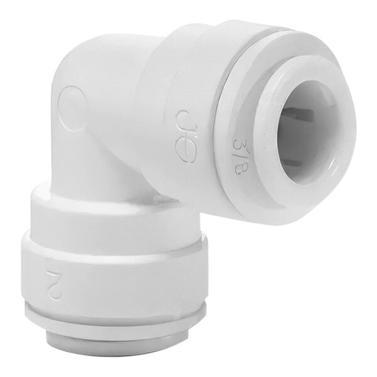 3/8" Polypropylene Push-To-Connect Elbow in White - PP0312W-US