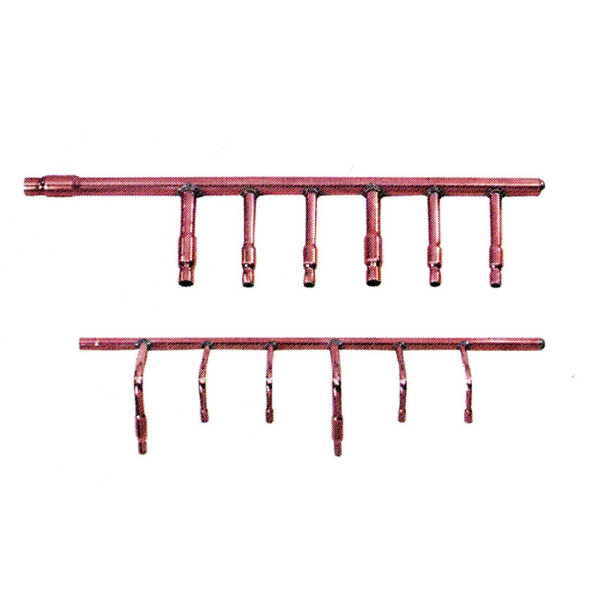 Tecnogas copper manifold 6 connections - for refrigeration piping circuits of VRV, VRF multisplit air conditioning systems